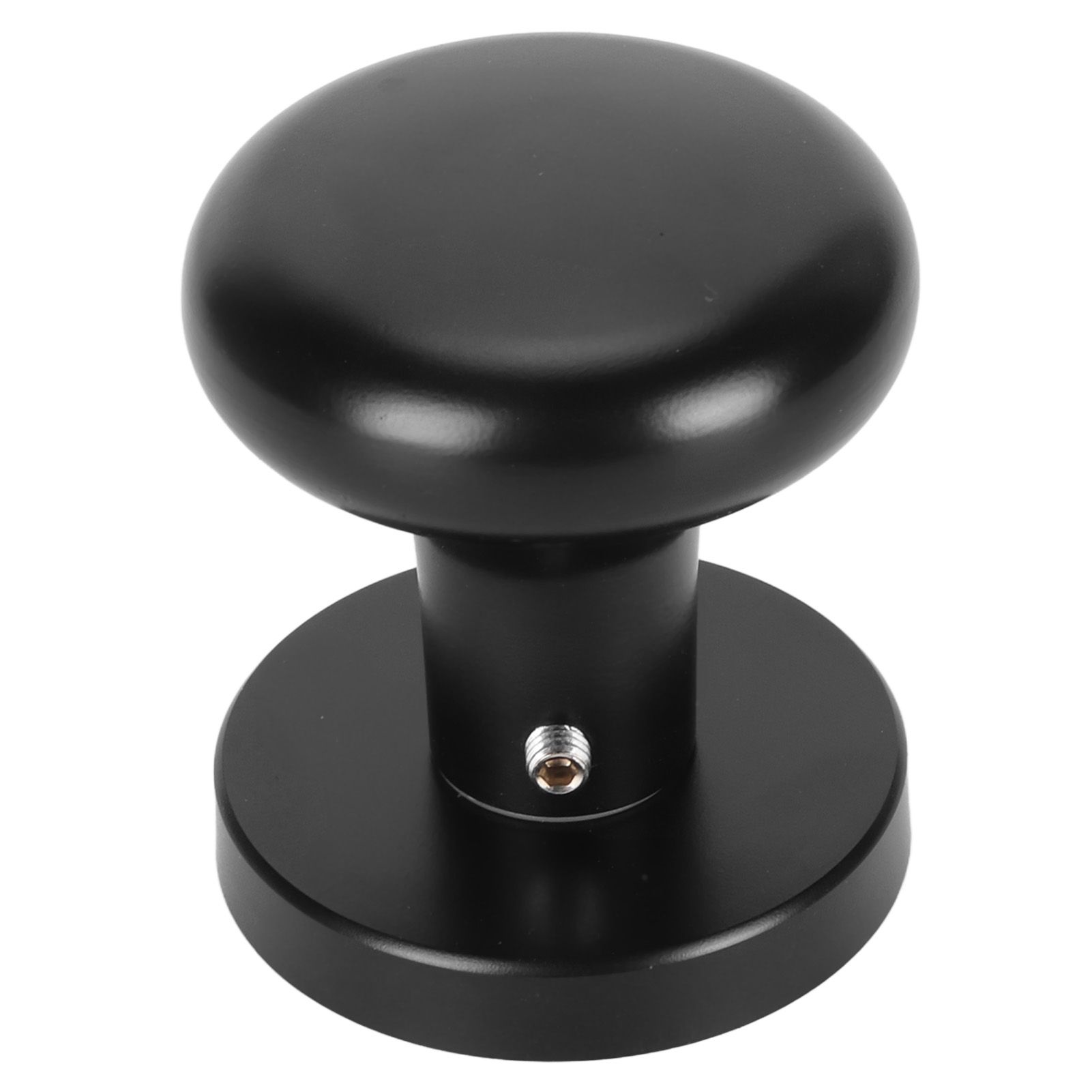 Door Knob Black Round Handle Keyless Locking Zinc Alloy Privacy Function Easy Install Interior Ball Handle for Bedroom Bathroom - Image 2