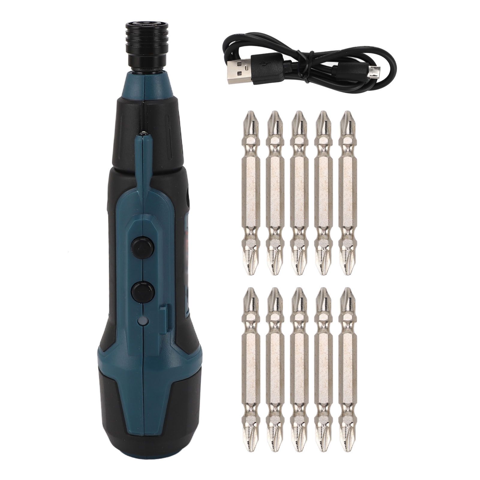 3.6V Electric Screwdriver with Flashlight Lithium Battery Powered Portable Rotary Screwdriver and Bit Set - Image 1