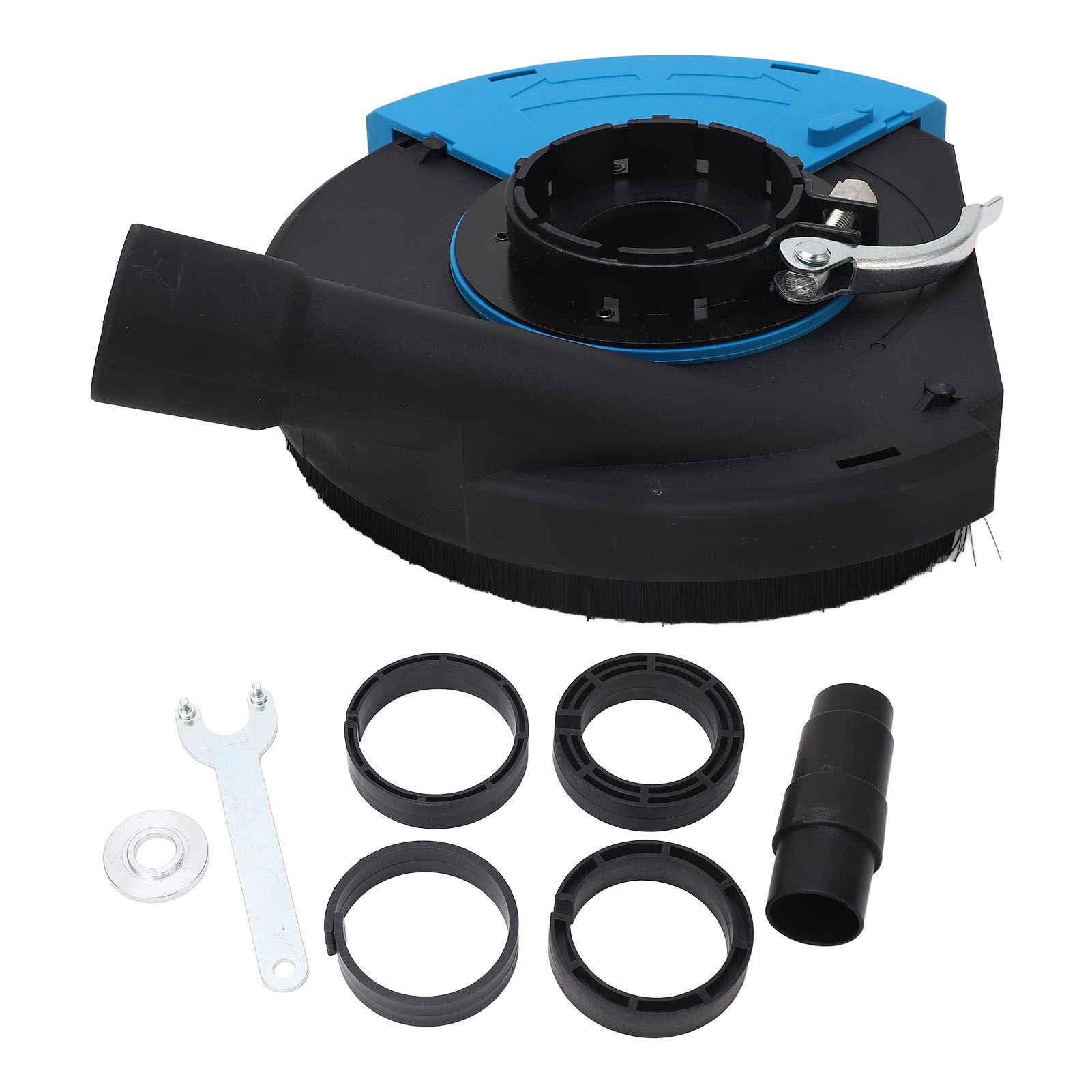 Dust Shroud for Angle Grinder 7 Inch Universal Surface Grinding Dust Shroud 180mm Blue Black - Image 1