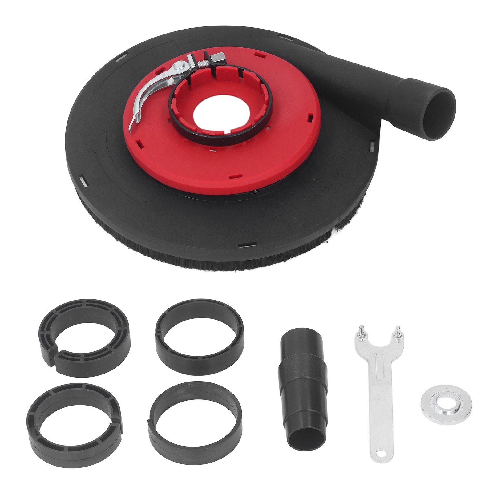 9 Inch Angle Grinder Dust Shroud Surface Grinding Dust Shroud for Angle Grinder Red Black 230mm Grinding Wheel - Image 1