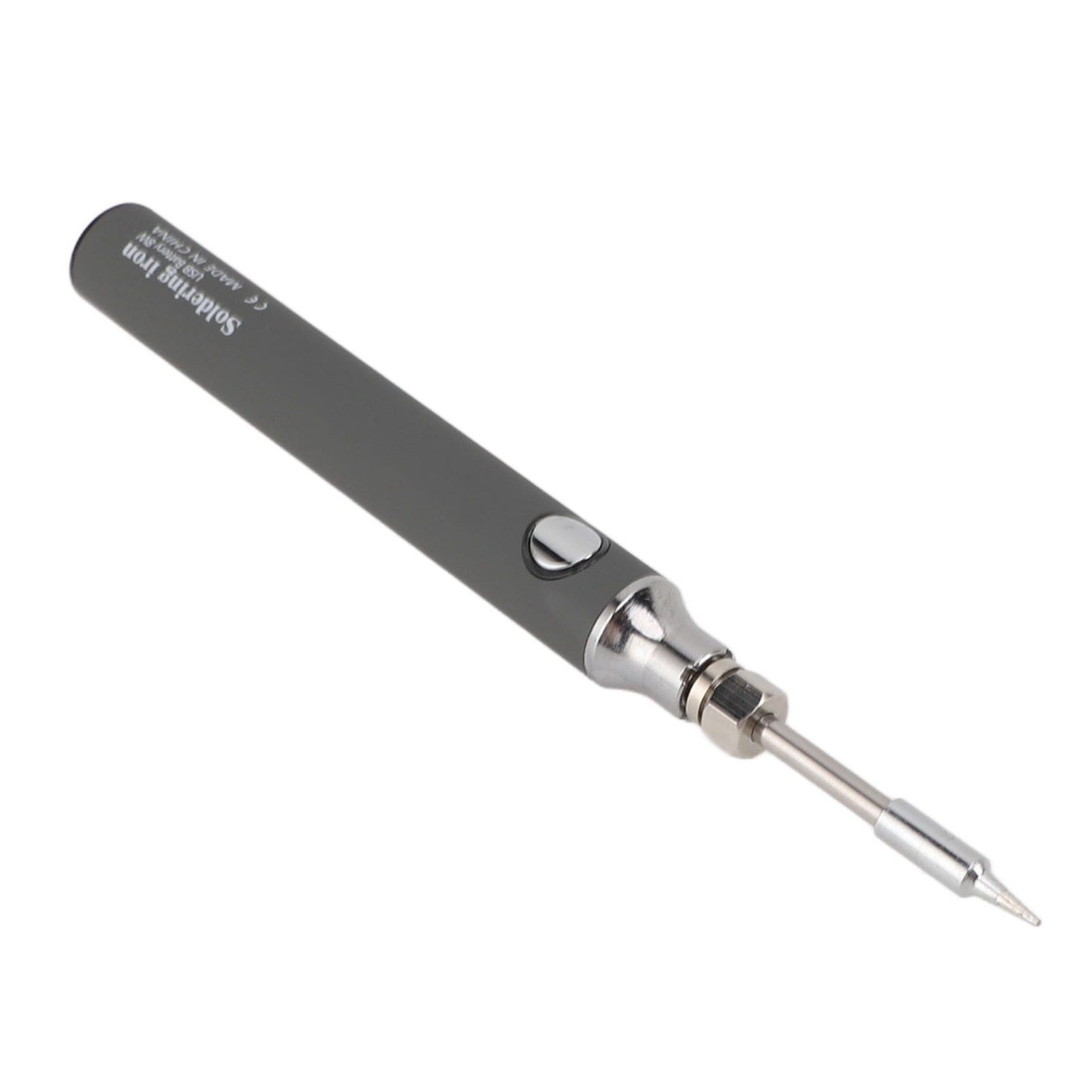 Soldering Iron Kit Cordless Electronic Welding Pen USB Rechargeable Adjustable Temperature Fast Heating Welding Tool for Wire DIY Grey - Image 2