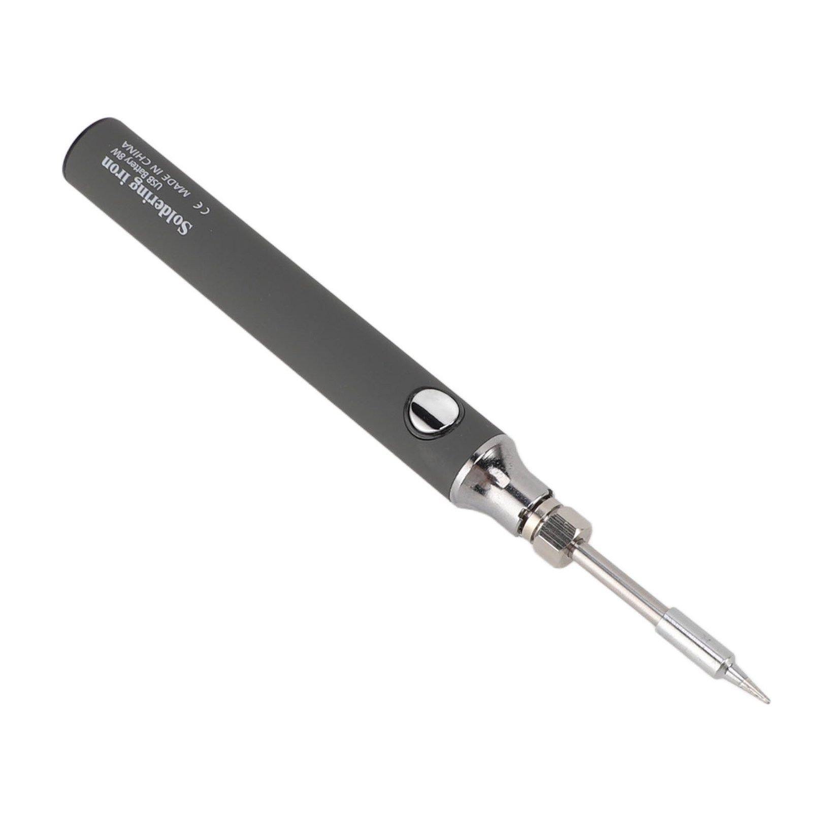 Soldering Iron Kit Cordless Electronic Welding Pen USB Rechargeable Adjustable Temperature Fast Heating Welding Tool for Wire DIY Grey - Image 3