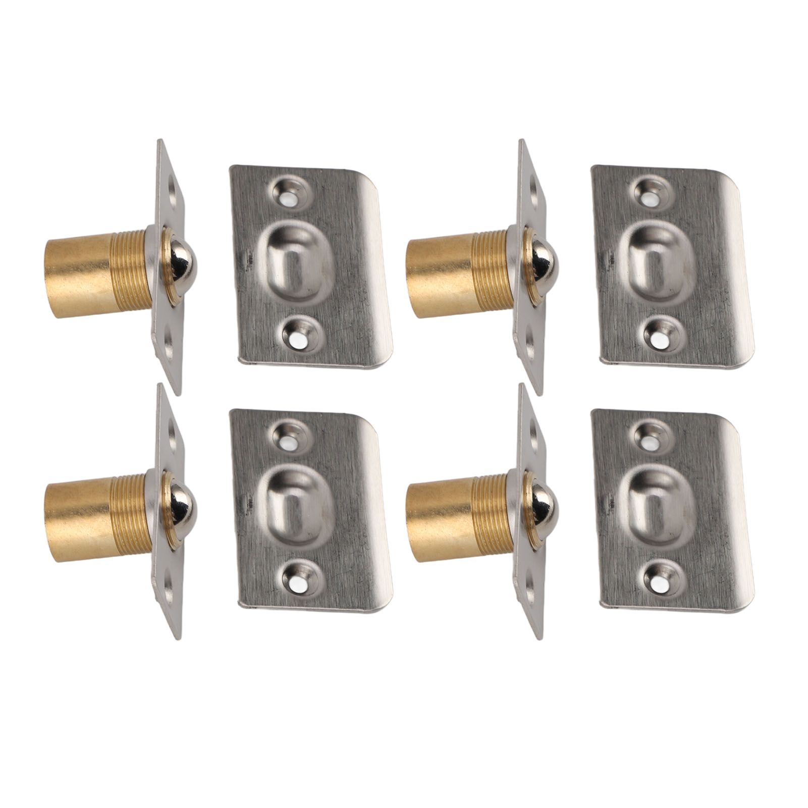 4pcs Door Ball Catch Solid Brass Adjustable Spring Closet Ball Latch for Cabinet Pantry - Image 4