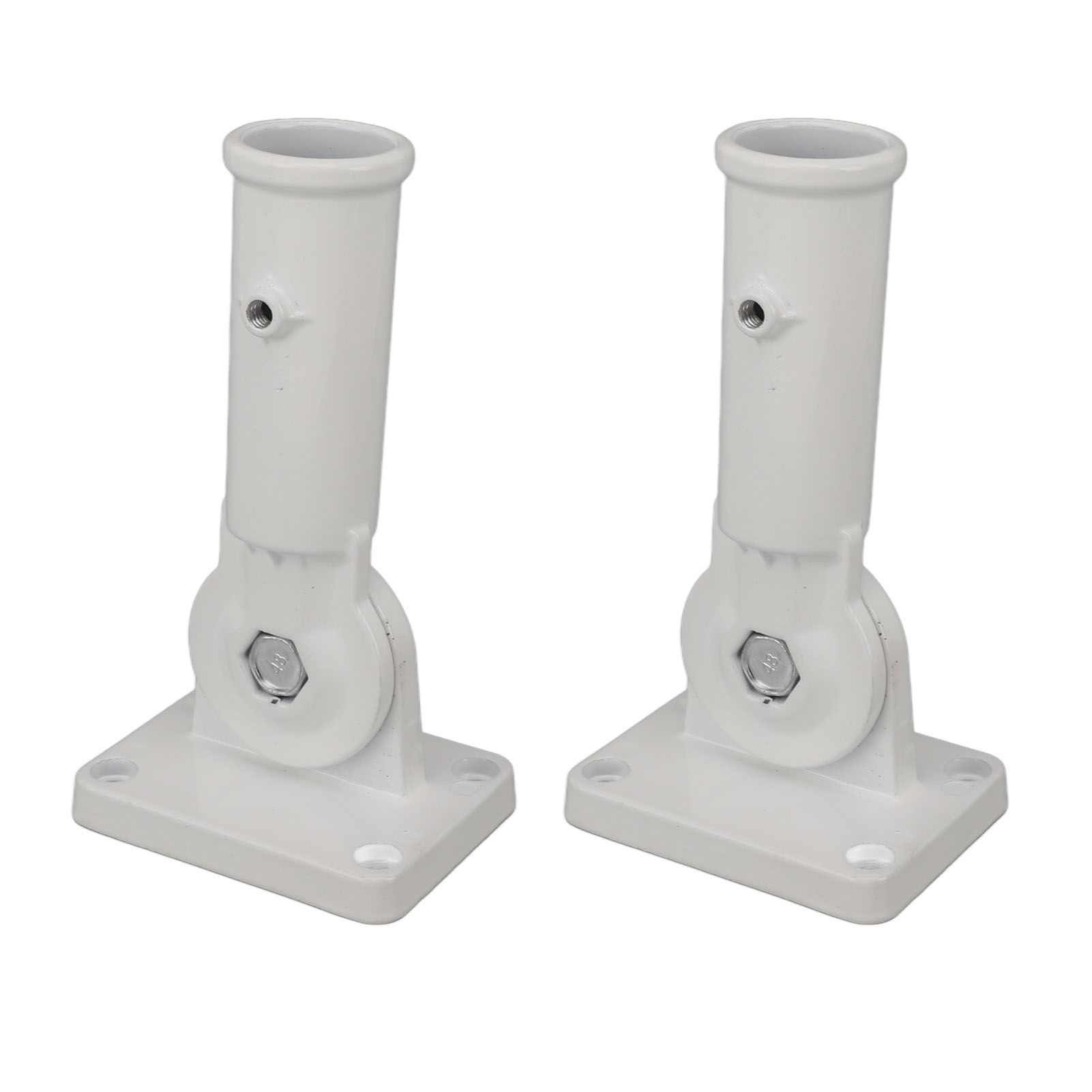 2Pcs Adjustable Flag Pole Holder Aluminium Alloy Metal Wall Mount 180 Degree Multi Position Bracket for Outside House - Image 3