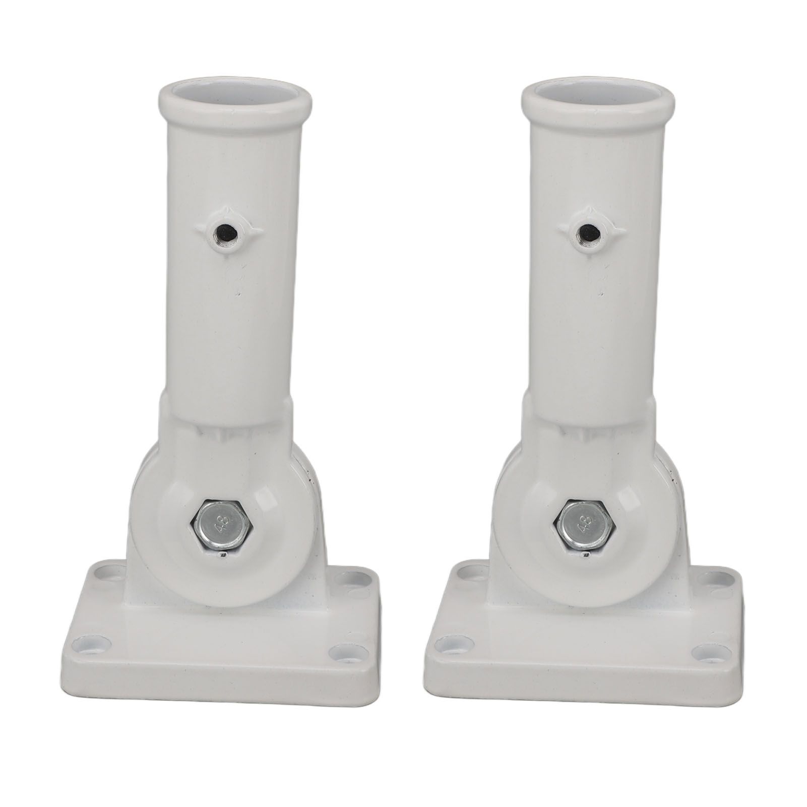 2Pcs Adjustable Flag Pole Holder Aluminium Alloy Metal Wall Mount 180 Degree Multi Position Bracket for Outside House - Image 4