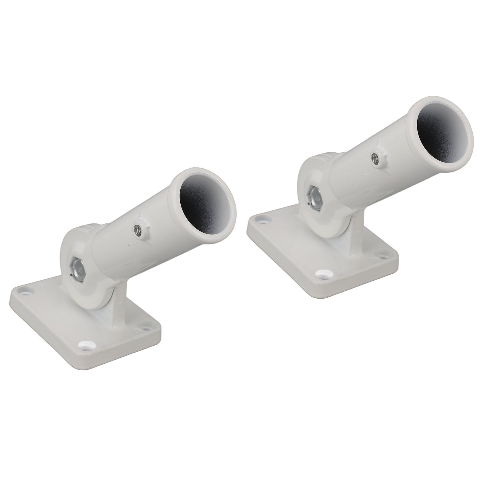 2Pcs Adjustable Flag Pole Holder Aluminium Alloy Metal Wall Mount 180 Degree Multi Position Bracket for Outside House - Image 7
