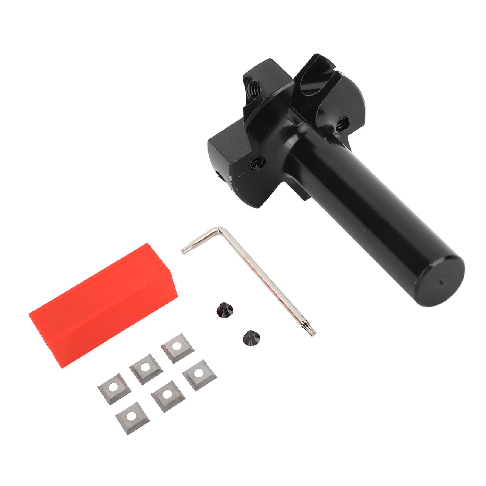 Slab Flattening Router Bit Insert Detachable Cemented Carbide 1/2in Shank 4 Blade Planing Bit for Woodworking - Image 3