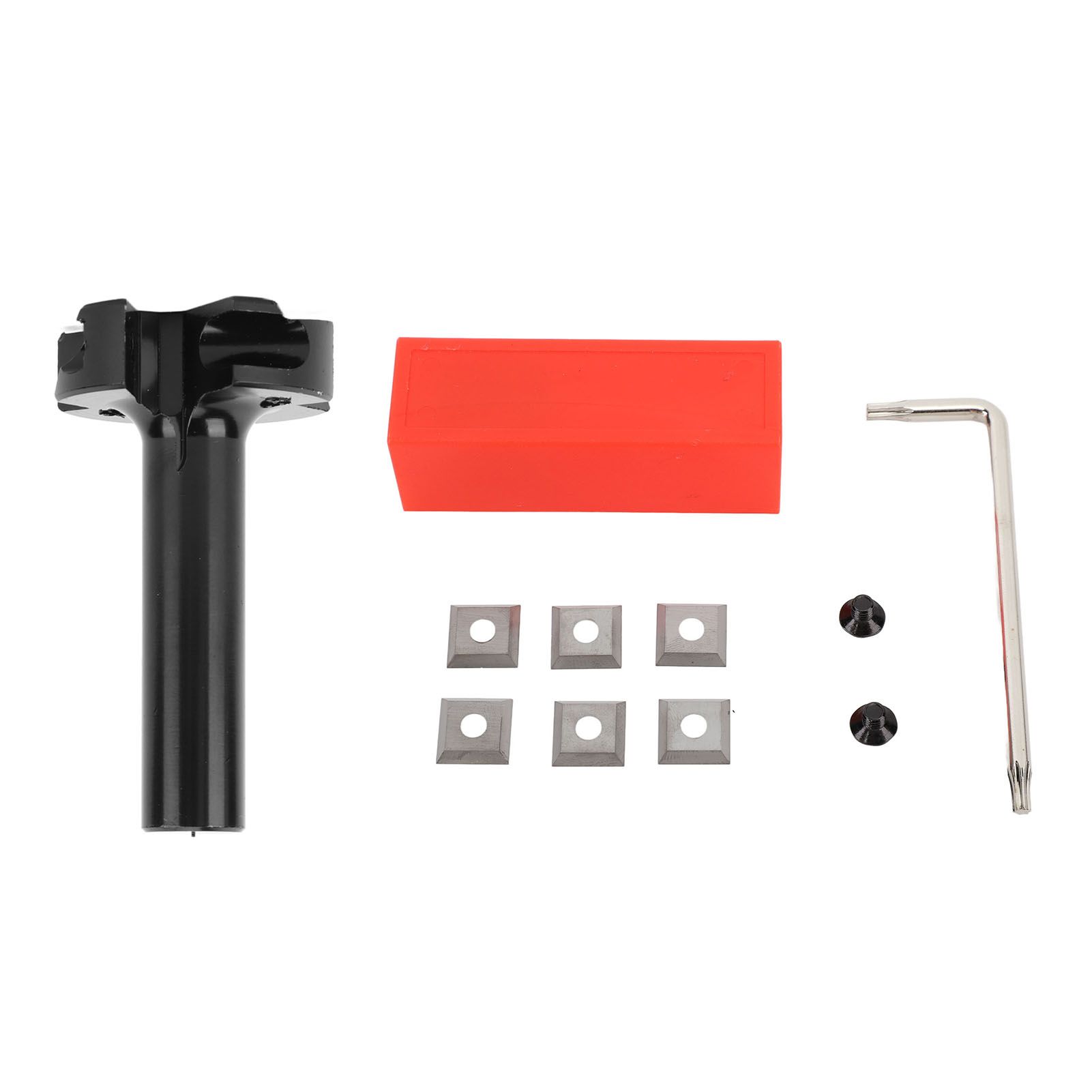 Slab Flattening Router Bit Insert Detachable Cemented Carbide 1/2in Shank 4 Blade Planing Bit for Woodworking - Image 4
