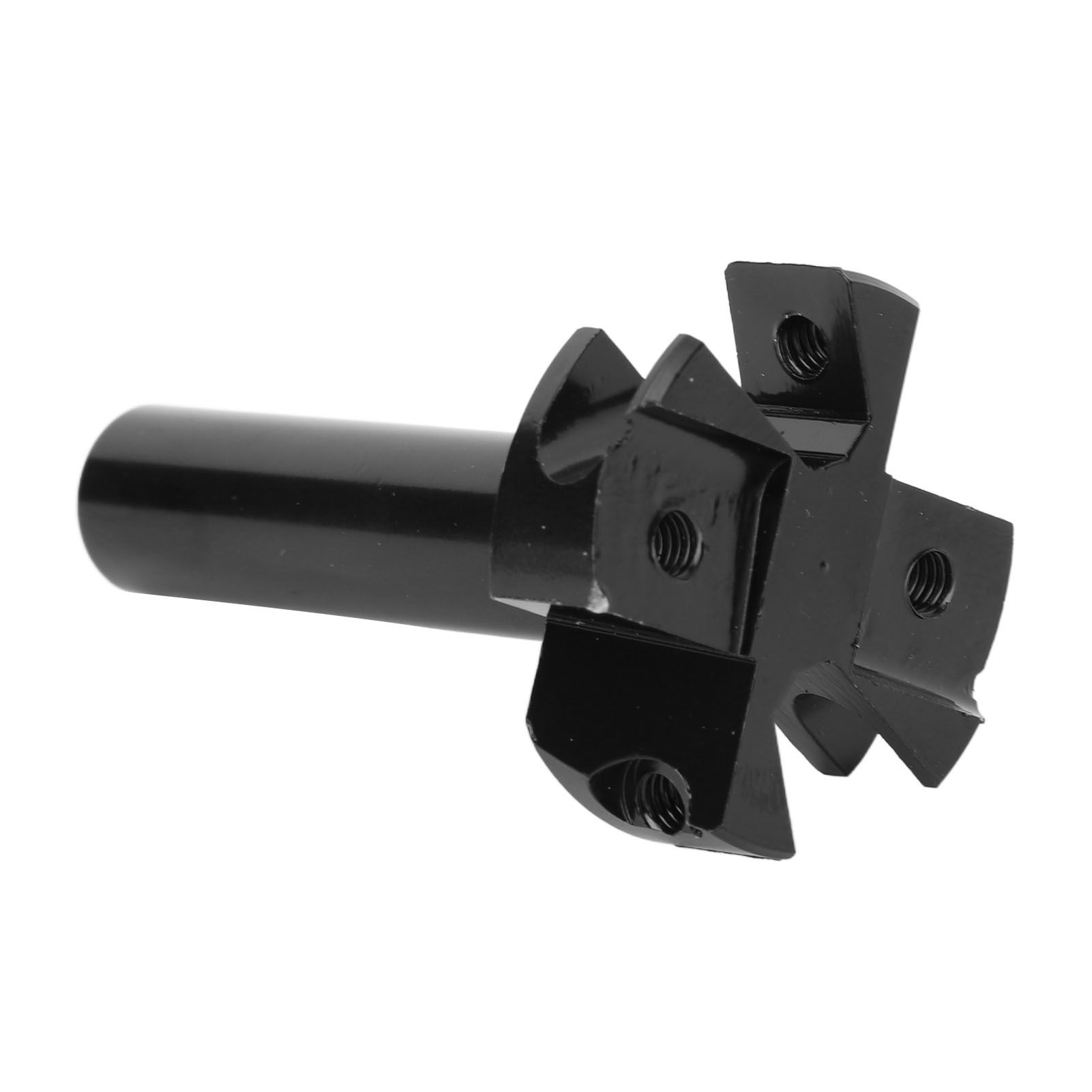 Slab Flattening Router Bit Insert Detachable Cemented Carbide 1/2in Shank 4 Blade Planing Bit for Woodworking - Image 7