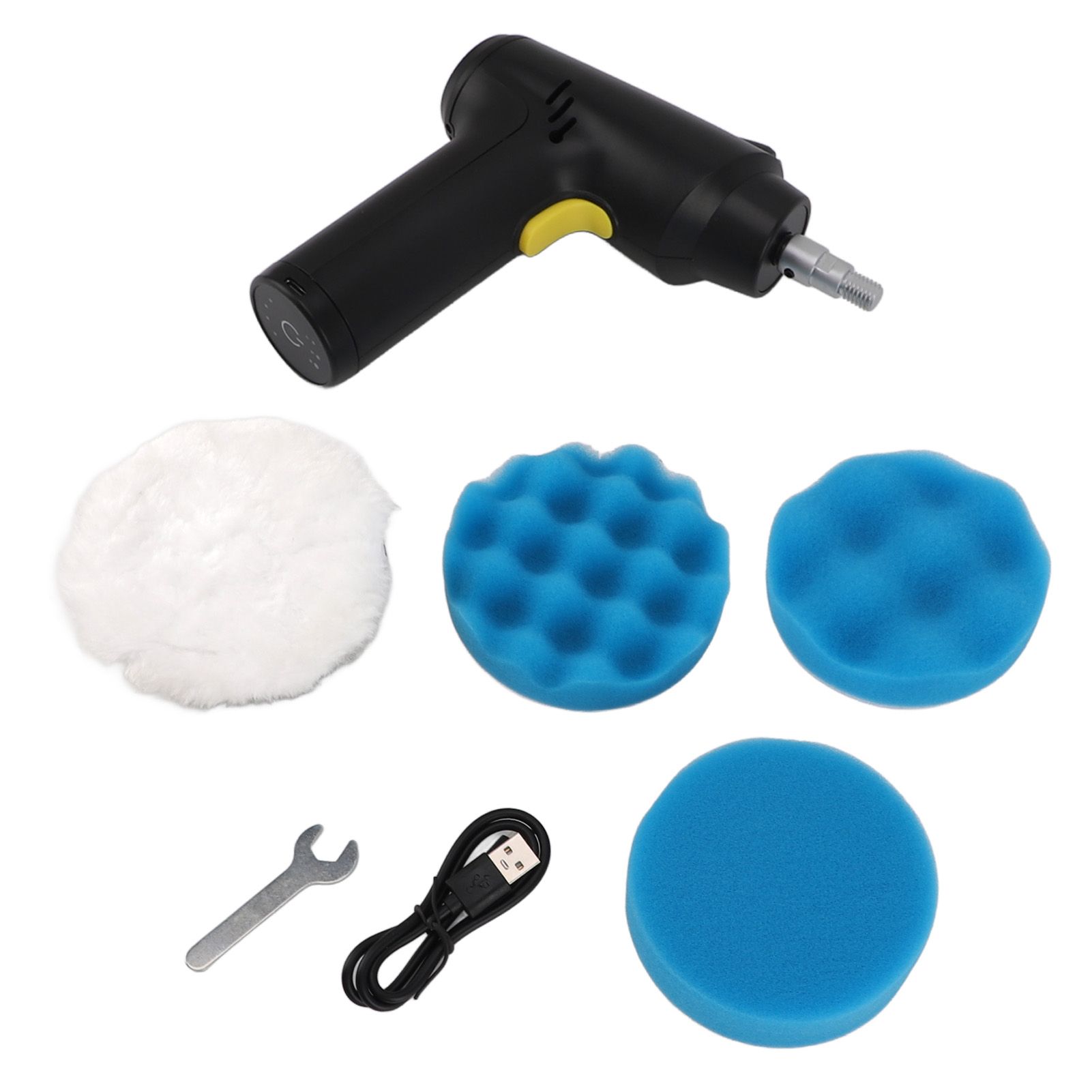 Cordless Buffer Polisher USB Rechargeable 3 Speeds Adjustable Portable Electric Polishing Machine for Waxing Grinding - Image 1