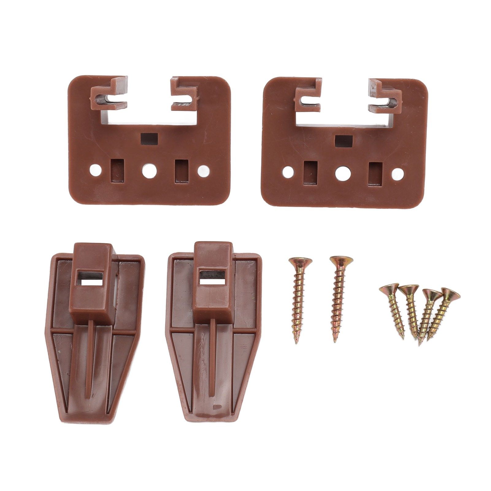 10 Pack Drawer Track Guide and Glides Dresser Center Mount Plastic Drawer Slides Replacement Parts with Screws for Furniture Drawer System - Image 2