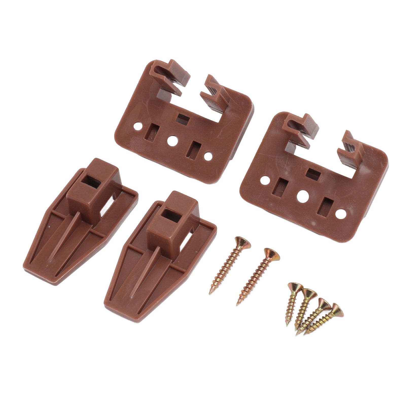 10 Pack Drawer Track Guide and Glides Dresser Center Mount Plastic Drawer Slides Replacement Parts with Screws for Furniture Drawer System - Image 3