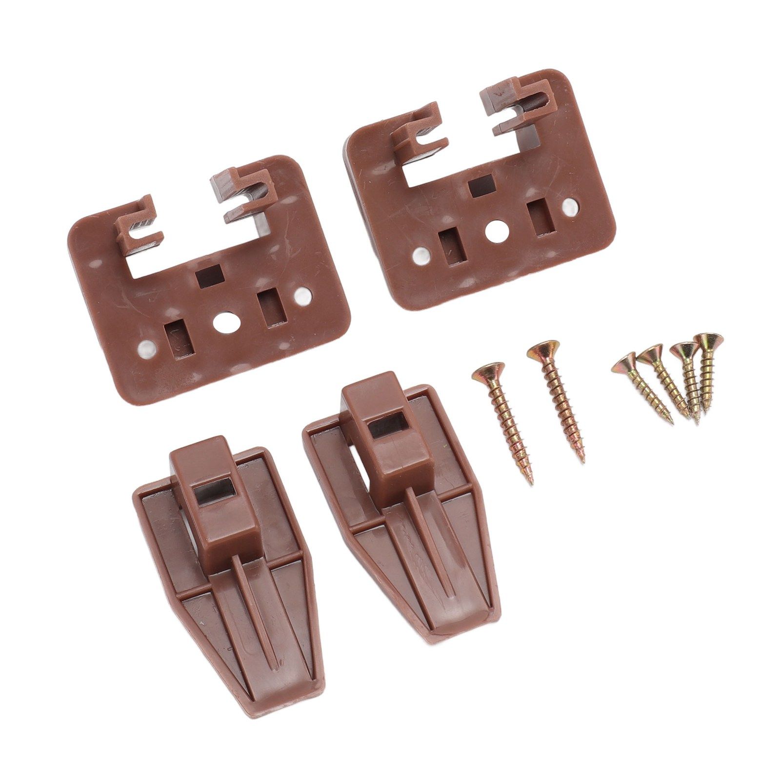 10 Pack Drawer Track Guide and Glides Dresser Center Mount Plastic Drawer Slides Replacement Parts with Screws for Furniture Drawer System - Image 4