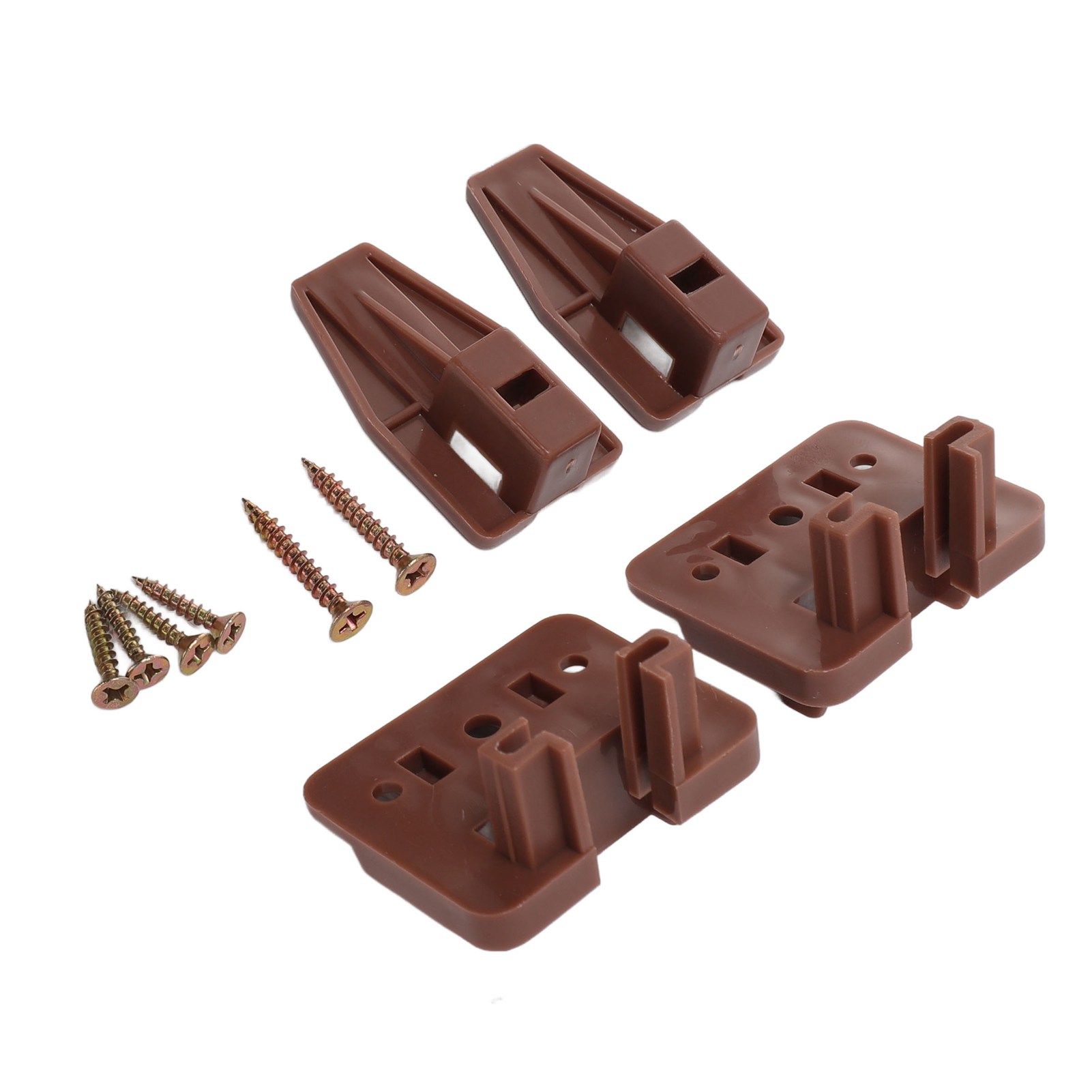 10 Pack Drawer Track Guide and Glides Dresser Center Mount Plastic Drawer Slides Replacement Parts with Screws for Furniture Drawer System - Image 5