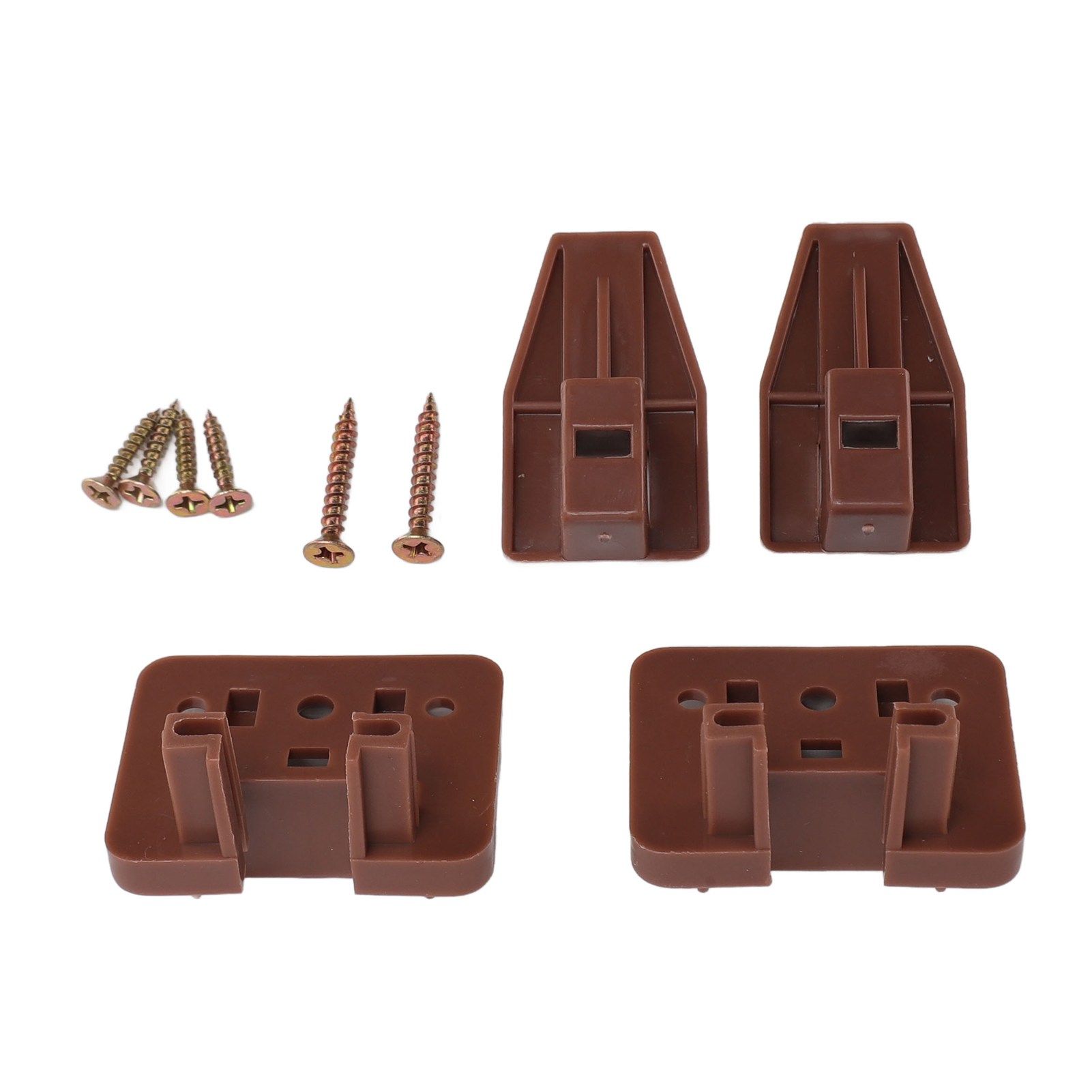 10 Pack Drawer Track Guide and Glides Dresser Center Mount Plastic Drawer Slides Replacement Parts with Screws for Furniture Drawer System - Image 6