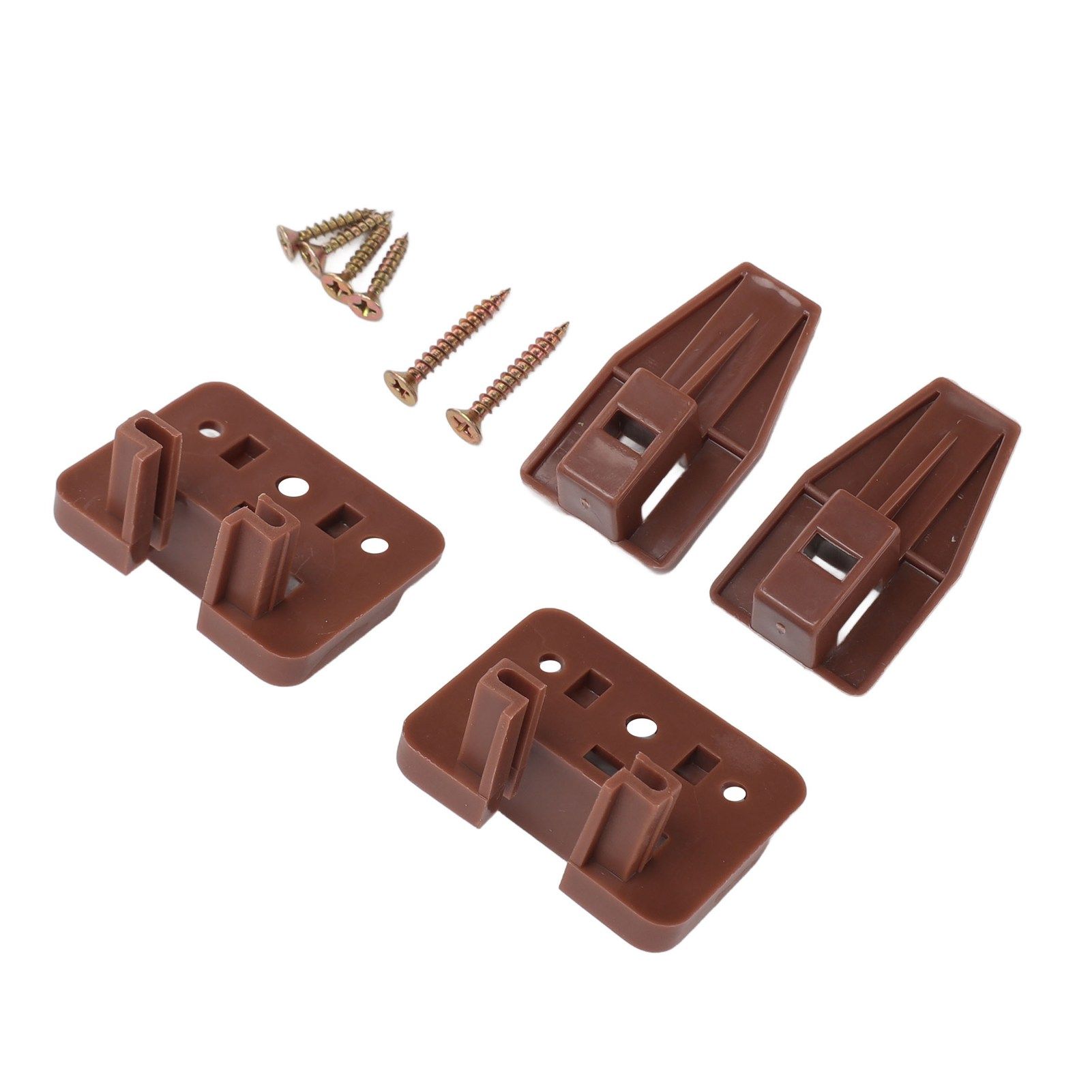 10 Pack Drawer Track Guide and Glides Dresser Center Mount Plastic Drawer Slides Replacement Parts with Screws for Furniture Drawer System - Image 7
