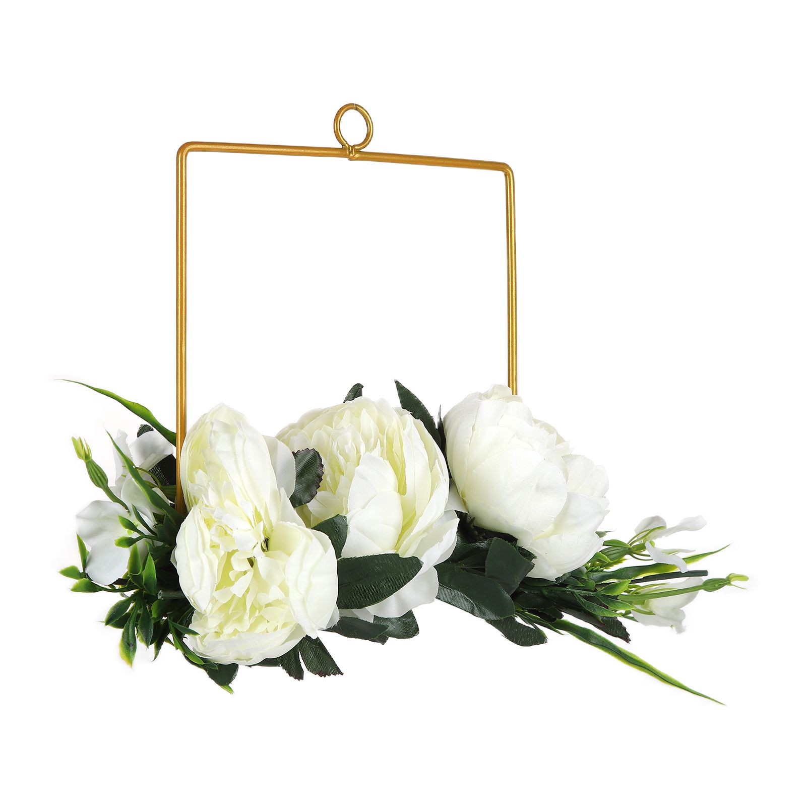 Artificial Metal Wreaths Wedding Wreaths Fake Flowers Decoration for Wedding Ceremony Anniversary Party - Image 4