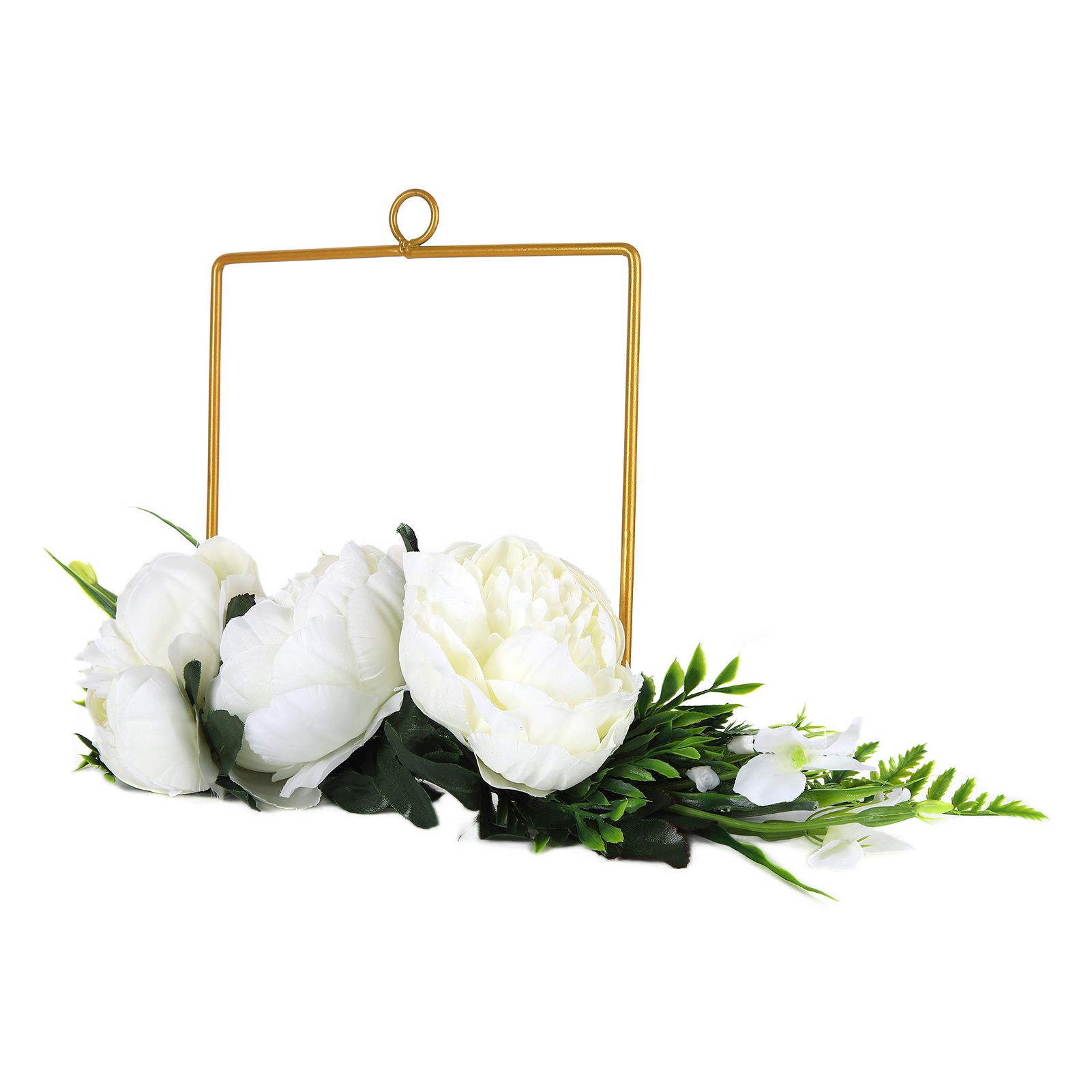 Artificial Metal Wreaths Wedding Wreaths Fake Flowers Decoration for Wedding Ceremony Anniversary Party - Image 8
