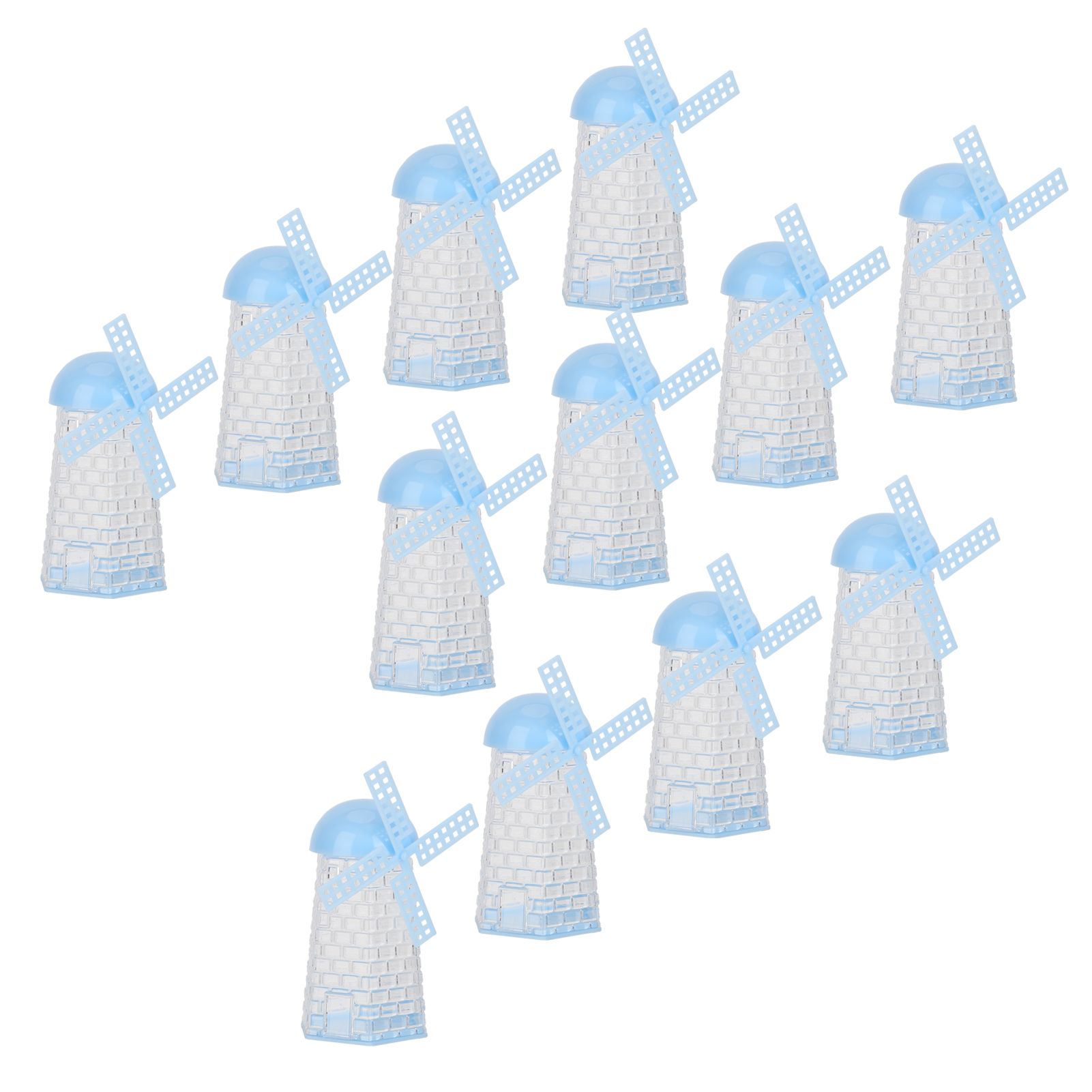 12PCS Windmill Shaped Candy Box Plastic Candy Case Container for Wedding Favor Baby Shower Decor - Image 6