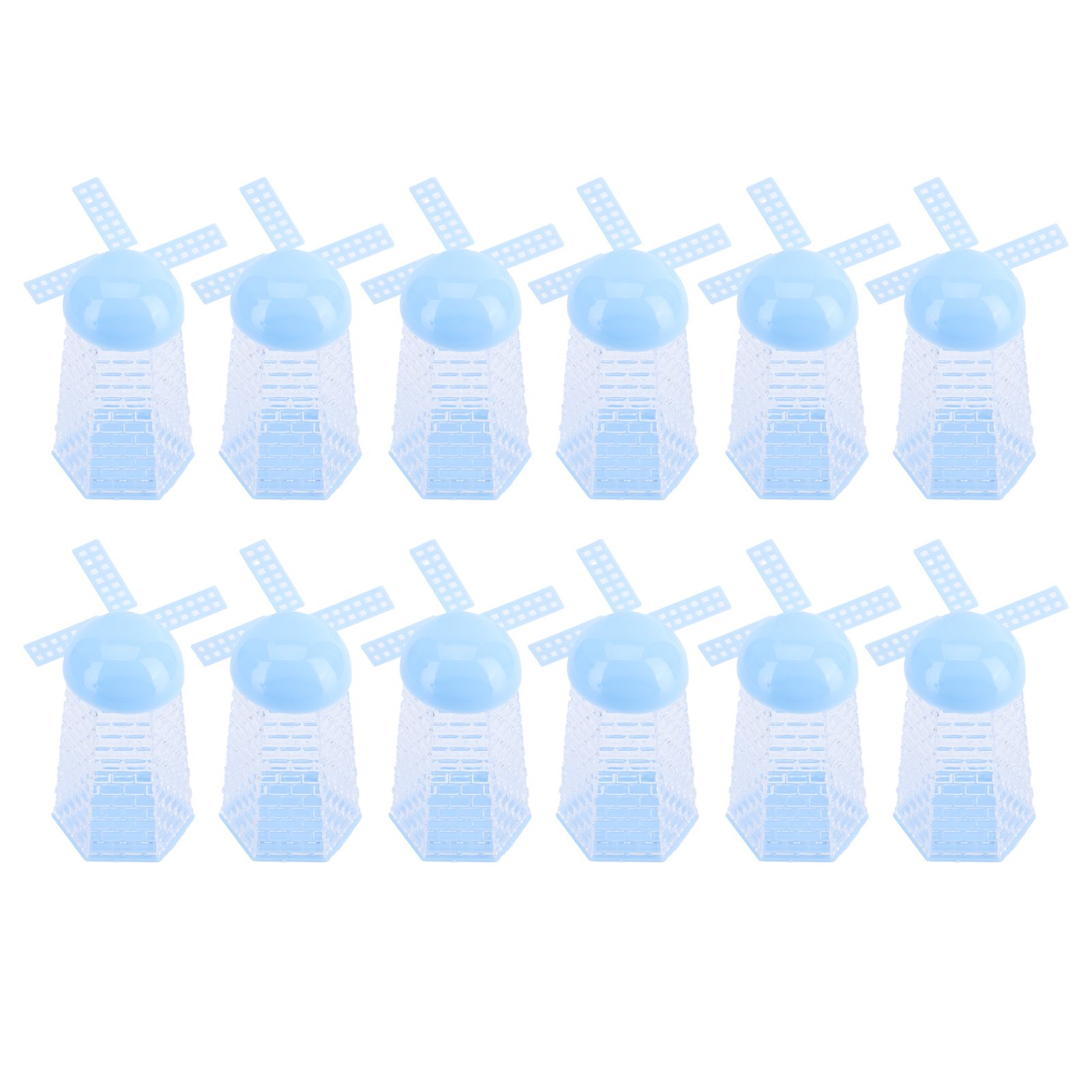 12PCS Windmill Shaped Candy Box Plastic Candy Case Container for Wedding Favor Baby Shower Decor - Image 7