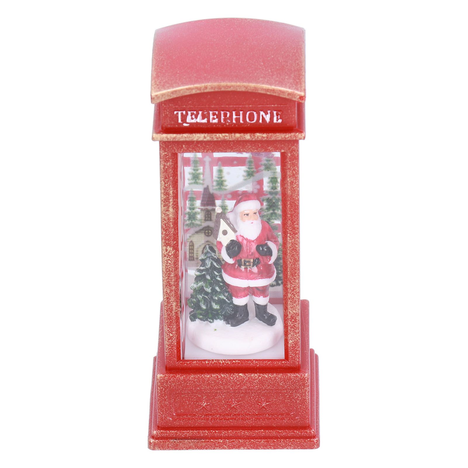 Christmas Decorations Telephone Booth Decoration Night Light Home Decoration Luminous Decoration GiftOld Man - Image 1