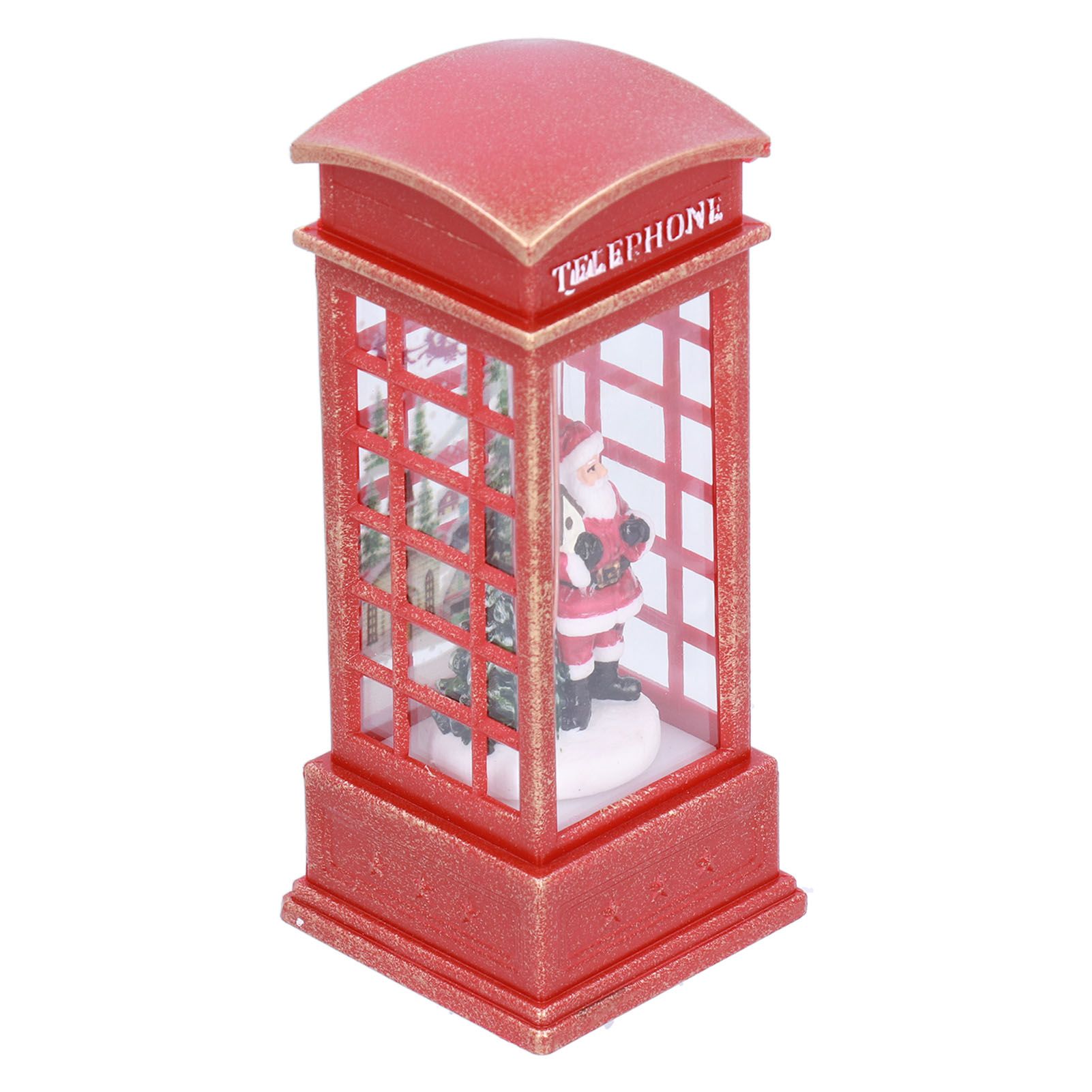Christmas Decorations Telephone Booth Decoration Night Light Home Decoration Luminous Decoration GiftOld Man - Image 3