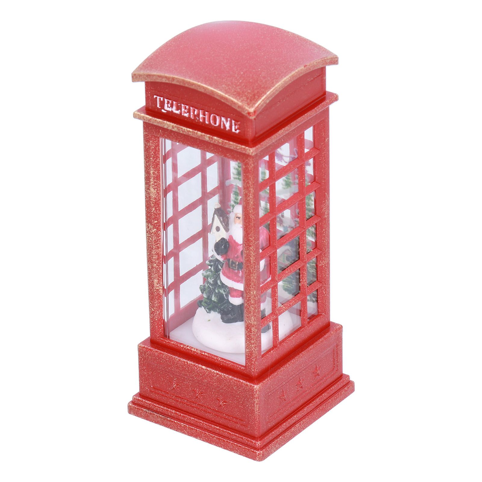 Christmas Decorations Telephone Booth Decoration Night Light Home Decoration Luminous Decoration GiftOld Man - Image 5