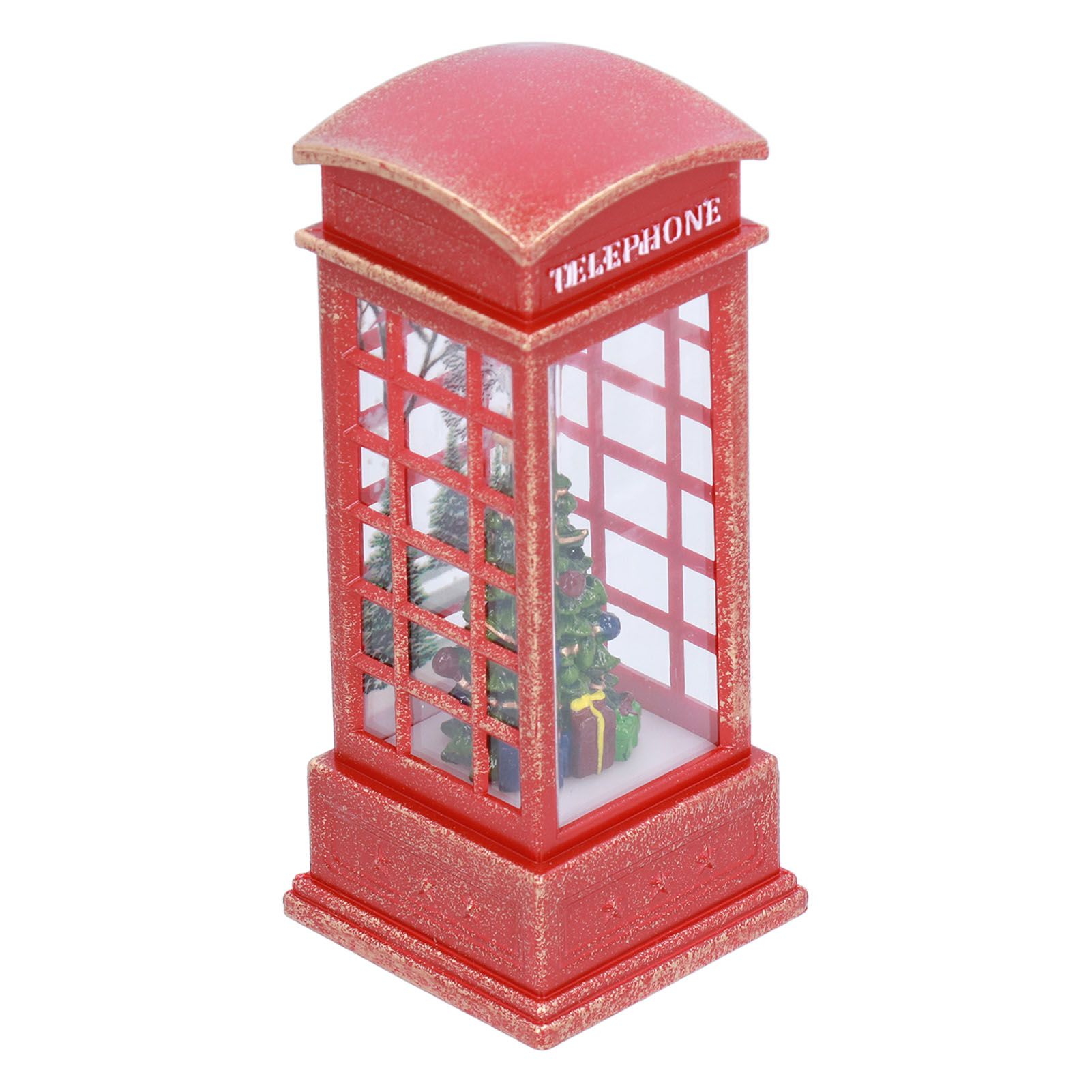Christmas Decorations Telephone Booth Decoration Night Light Home Decoration Luminous Decoration GiftTree - Image 4
