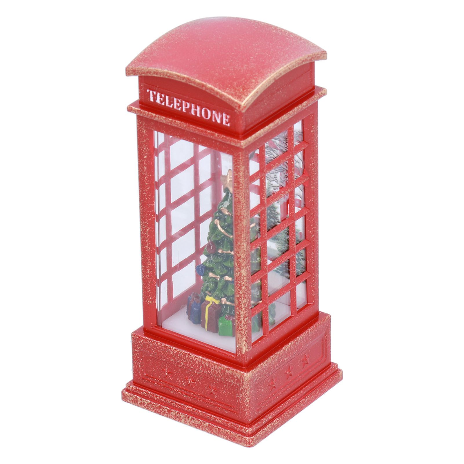 Christmas Decorations Telephone Booth Decoration Night Light Home Decoration Luminous Decoration GiftTree - Image 5