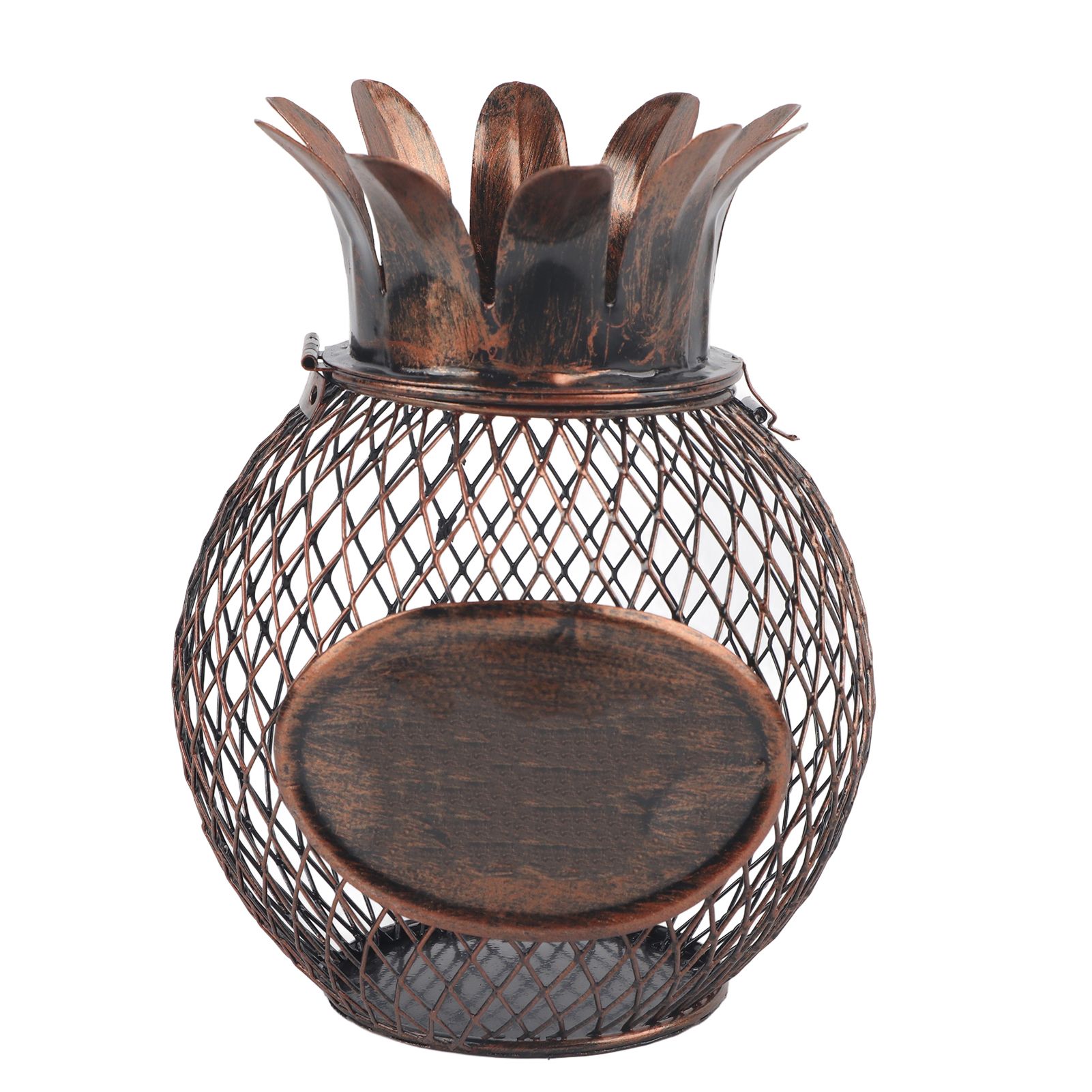Wine Cork Container Iron Pineapple Shaped Wine Bottle Cork Storage Box Ornament for Home Bar Decoration - Image 1