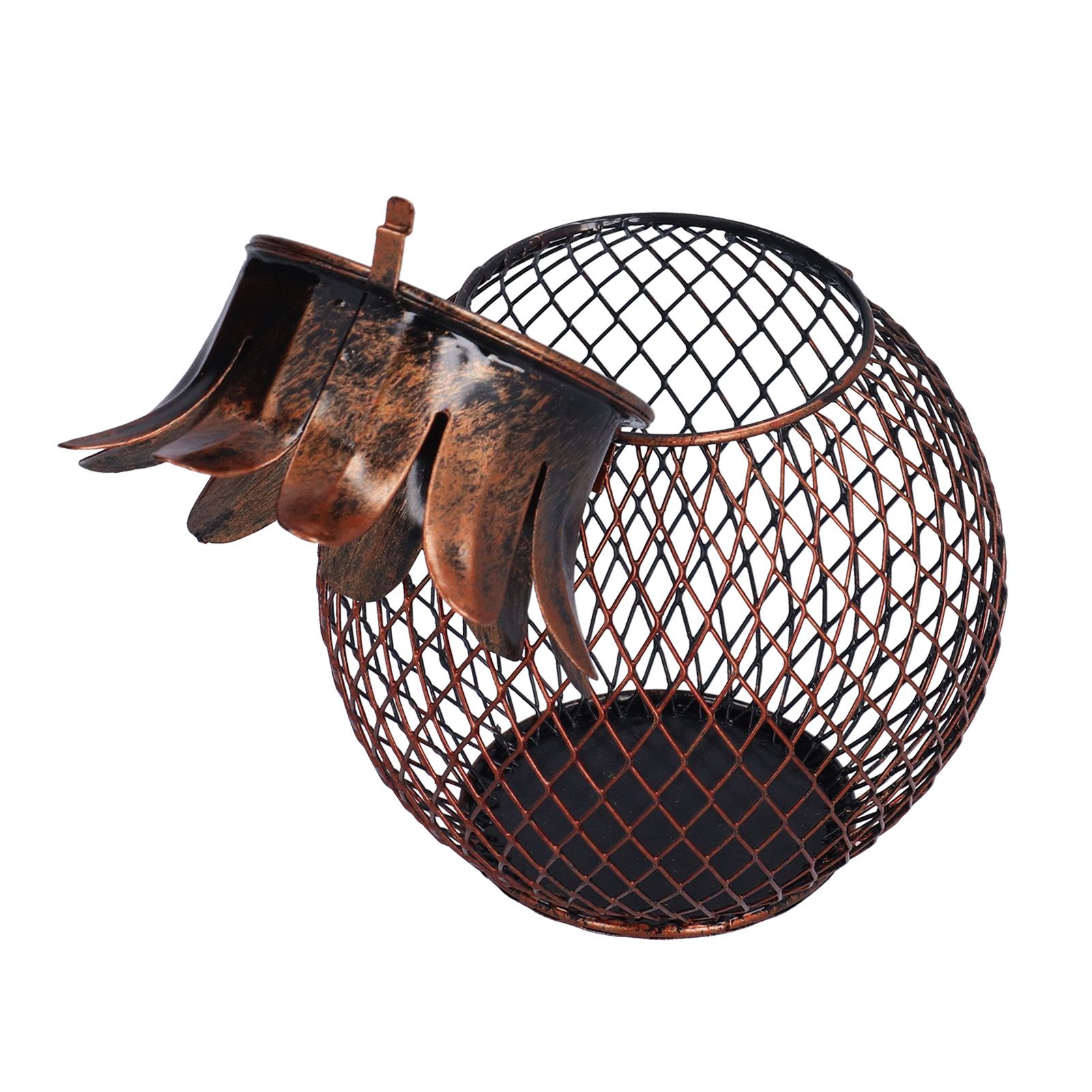 Wine Cork Container Iron Pineapple Shaped Wine Bottle Cork Storage Box Ornament for Home Bar Decoration - Image 4