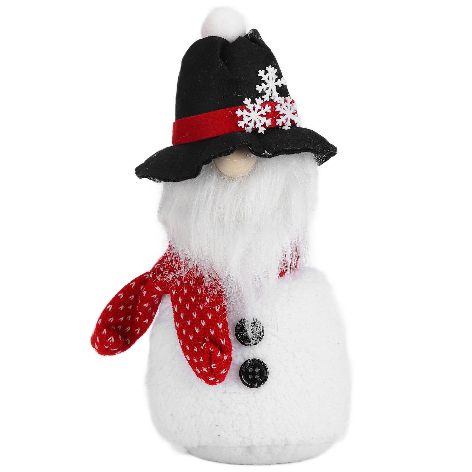 Christmas Decoration Ornaments with Hood Innovative Doll Toy for Home Festival DecorSnowman - Image 1