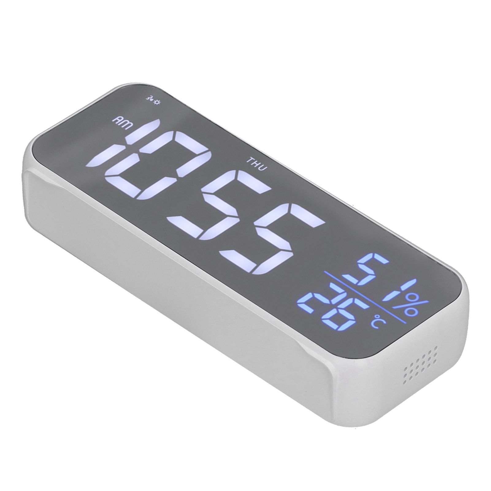 Digital Alarm Clock LED Digital Music Alarm Clock USB Charging Electronic Clock Temperature Display for Home - Image 6