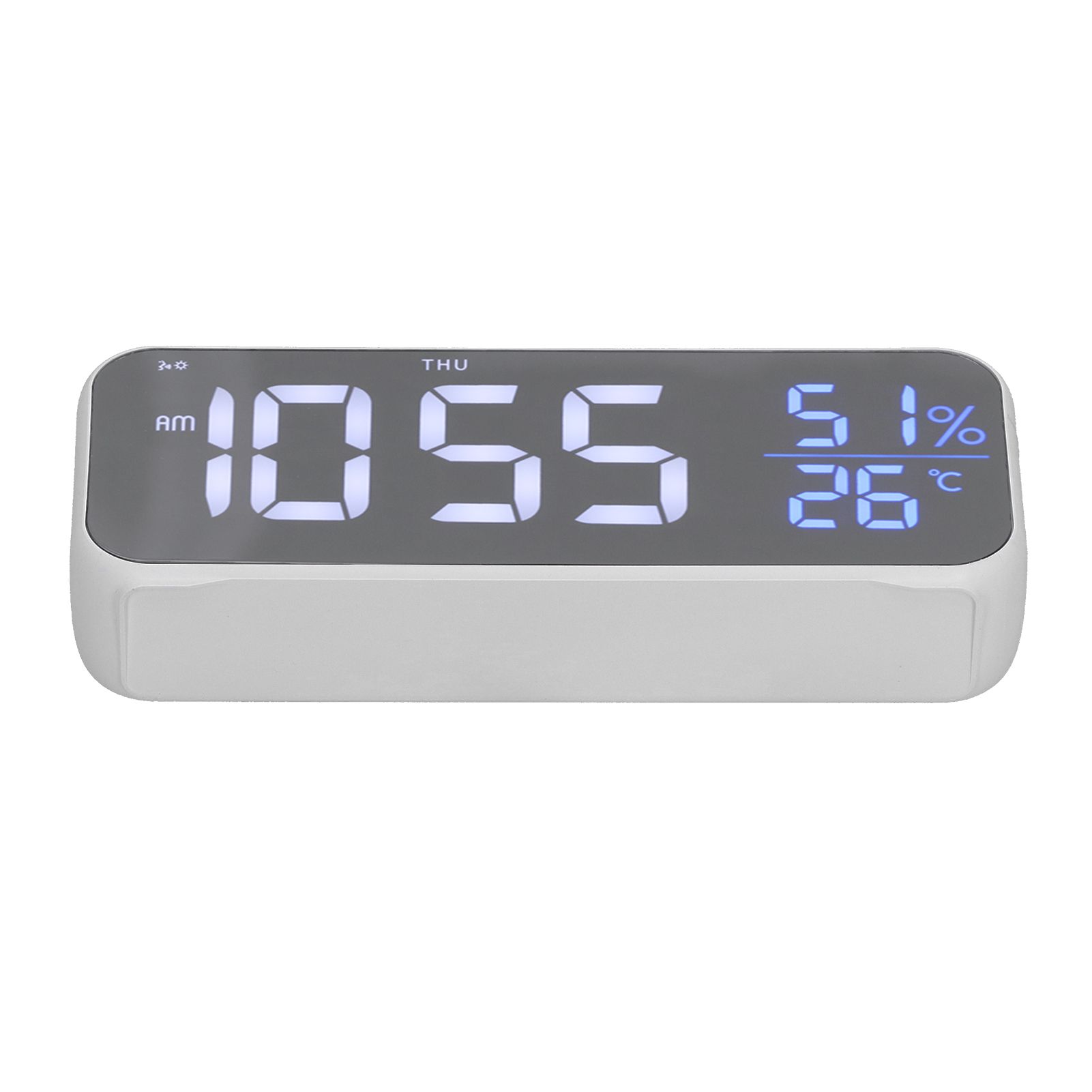 Digital Alarm Clock LED Digital Music Alarm Clock USB Charging Electronic Clock Temperature Display for Home - Image 7