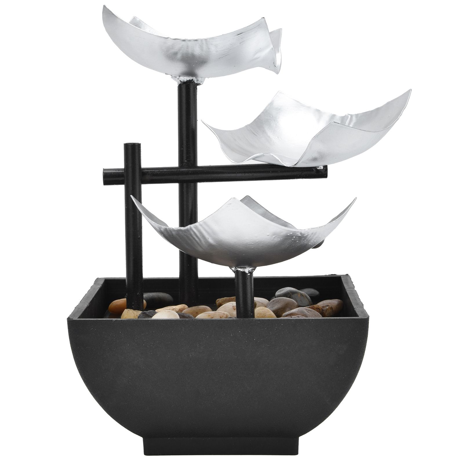 Indoor 3 Tier Relaxing Tabletop Fountain Flowing Water Ornament for Home Office Craft DecorationAU Plug AC220-240V - Image 8