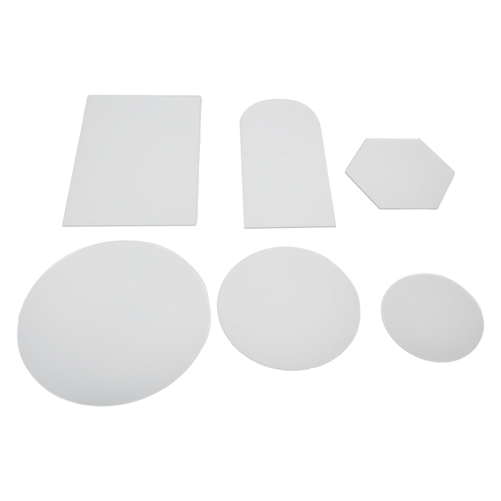 6Pcs Special Shape Mirror Wall Sticker Acrylic Decorative Background Wall Sticker for Home Office - Image 5