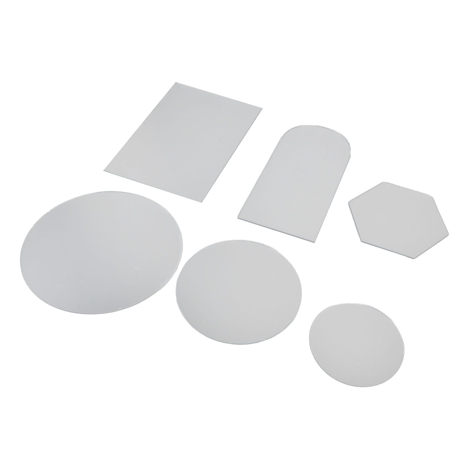 6Pcs Special Shape Mirror Wall Sticker Acrylic Decorative Background Wall Sticker for Home Office - Image 7