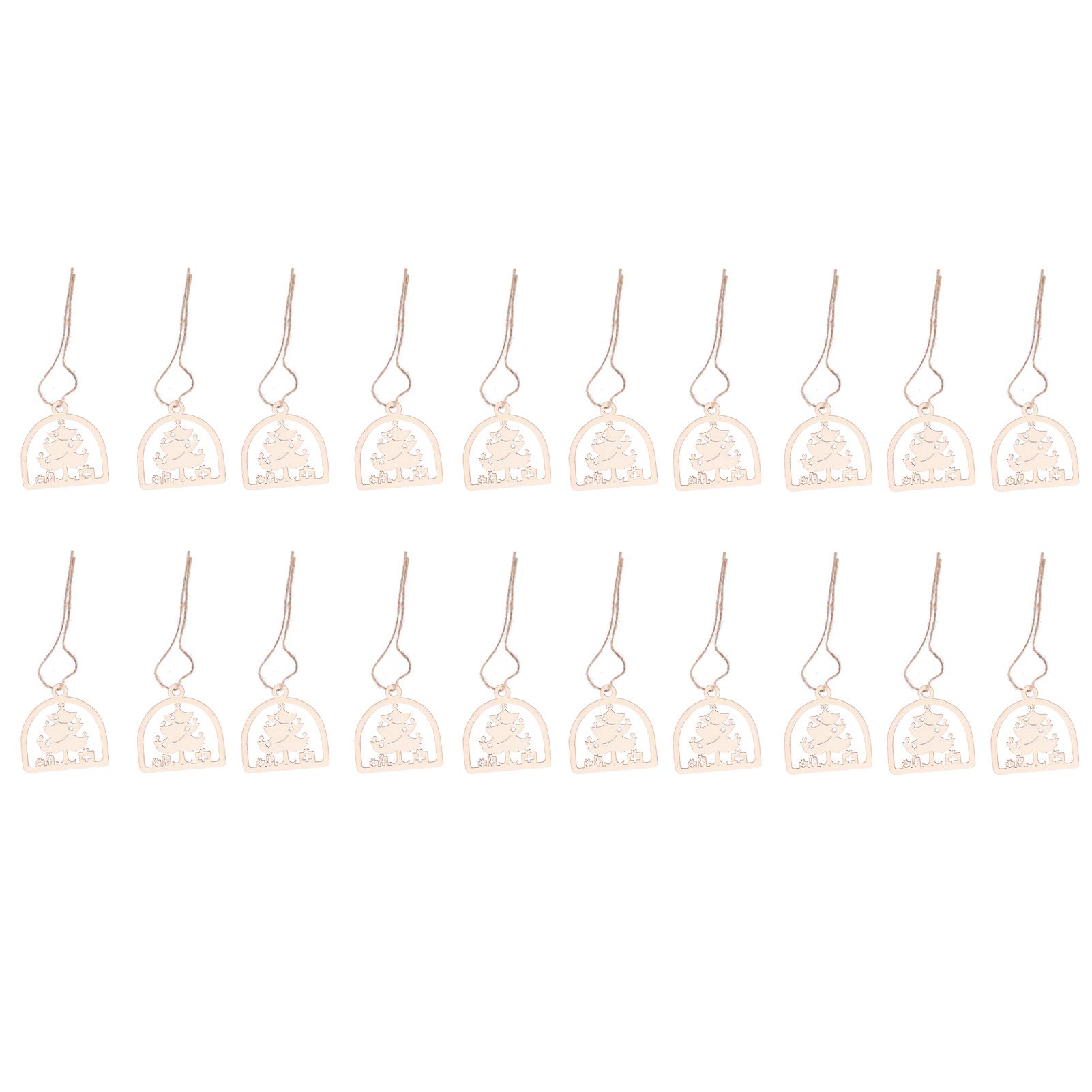 2Set Boxwood Hollow Tree Hanging Ornaments Small Decorative Handcraft for Festival Decoration - Image 2