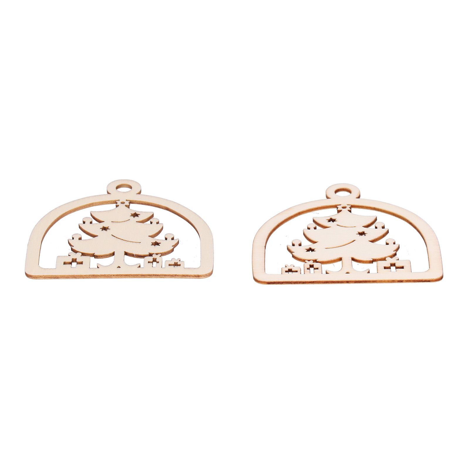 2Set Boxwood Hollow Tree Hanging Ornaments Small Decorative Handcraft for Festival Decoration - Image 6
