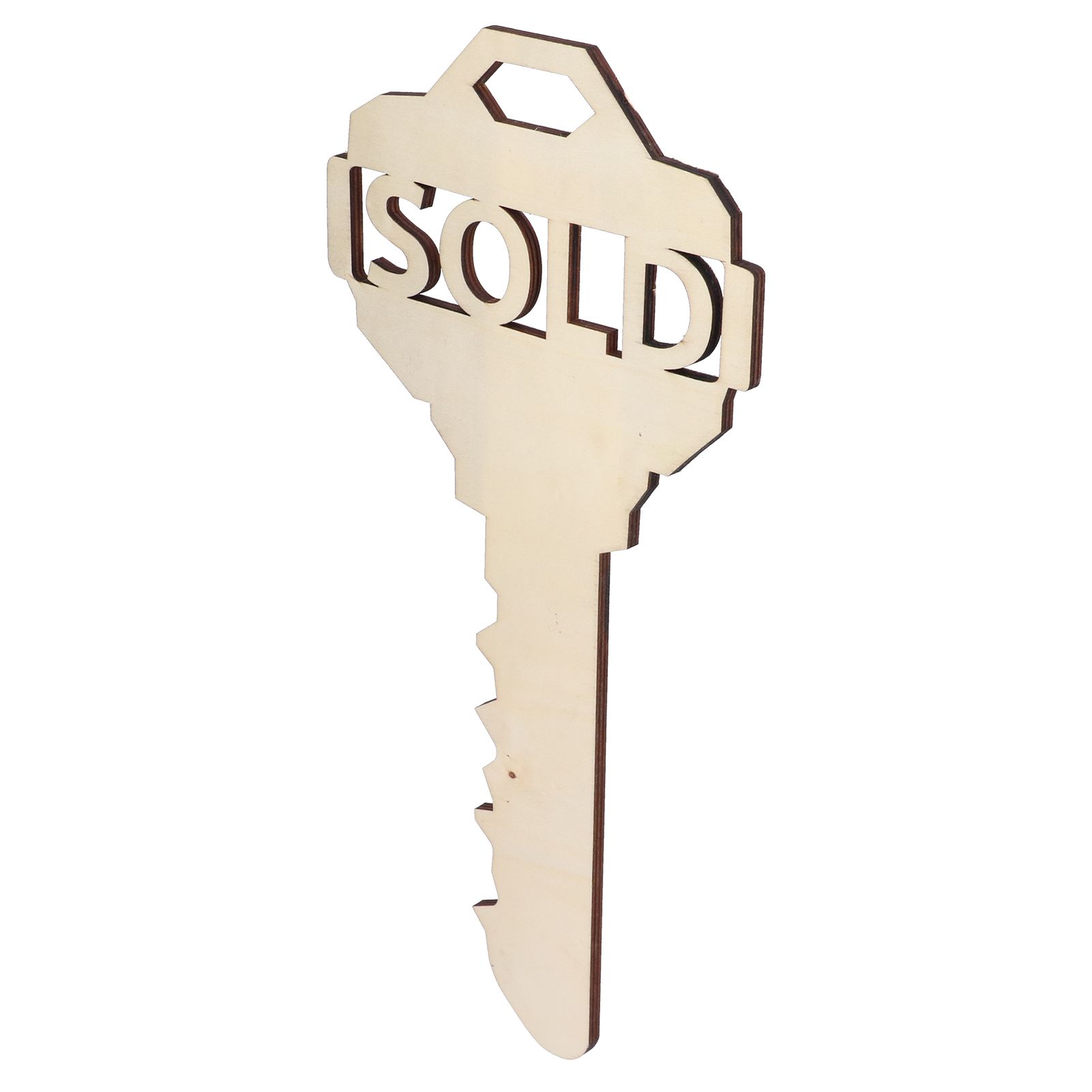 Chinese Style Wooden Key Shaped Pendant DIY Photo Props Window Decorations for Home Outdoor - Image 4
