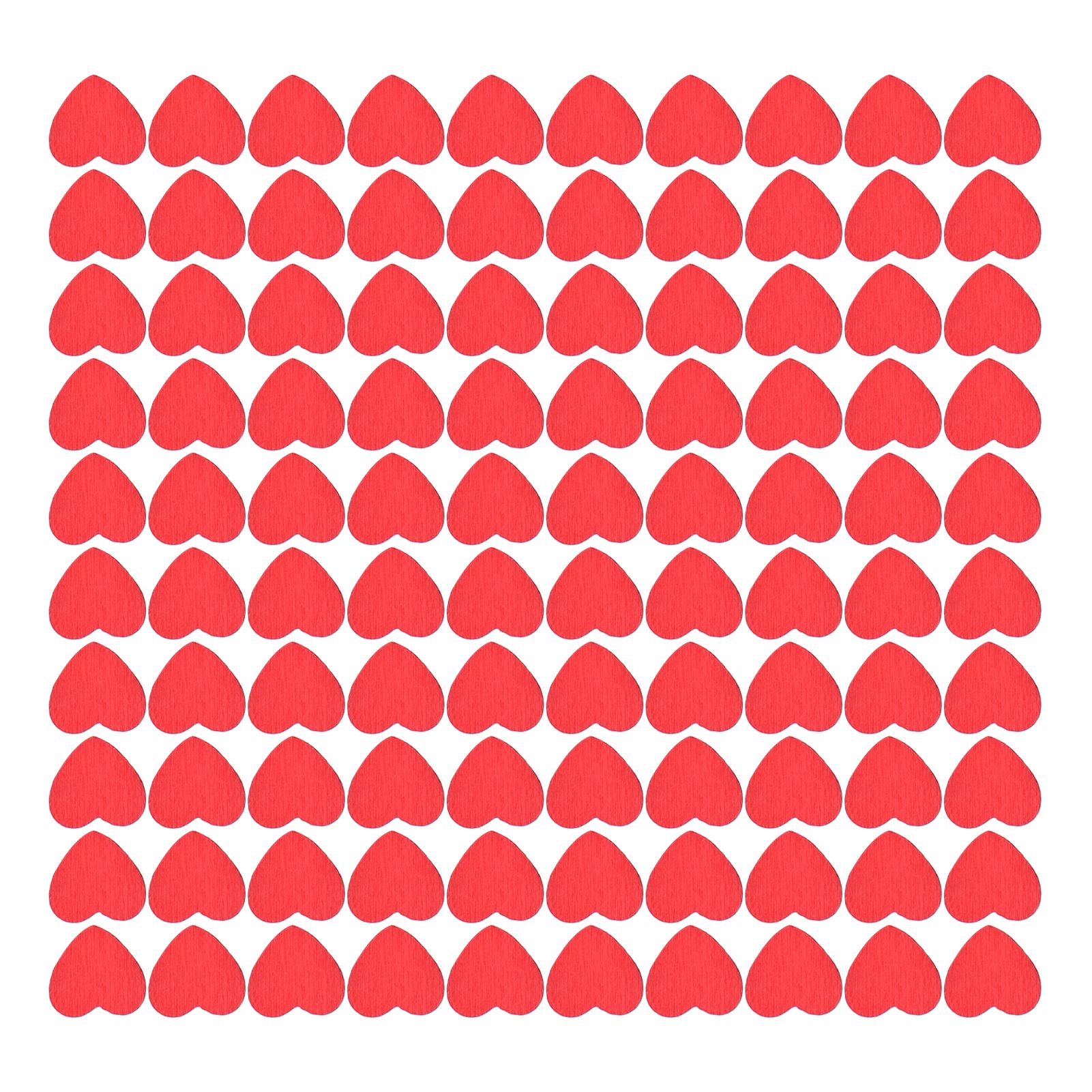100Pcs Red Wooden HeartShaped Ornament SelfAdhesive DIY Hand Made Home Decoration - Image 6