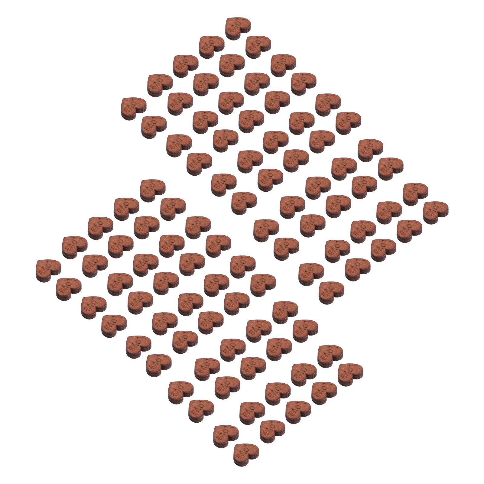 100Pcs/Bag Wooden Heart Decoration Innovative Hand Made DIY Handcraft for Home Weddings - Image 4