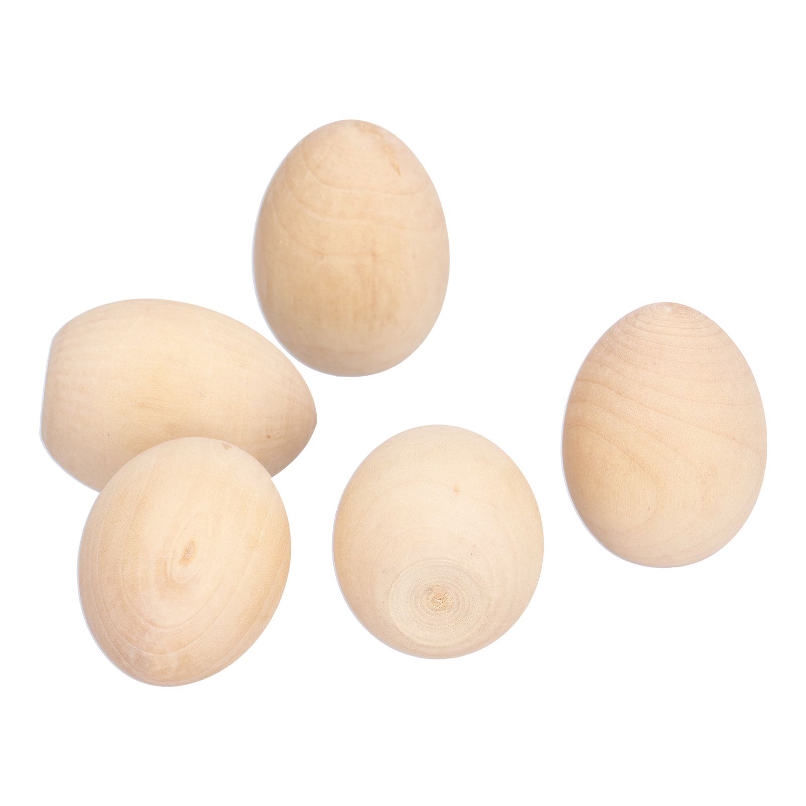 10Pcs Wooden Easter Egg Dyeable DIY Hand Painted Lightweight Craft Eggs for Party Festival - Image 8