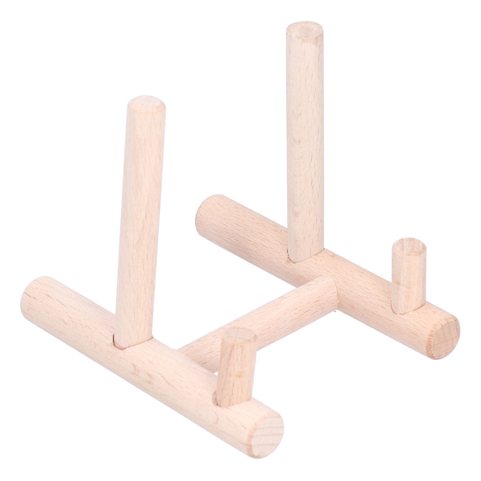 Wooden Desktop Ornament Household Modern Plate Holder Stand Home Decoration for Party - Image 1