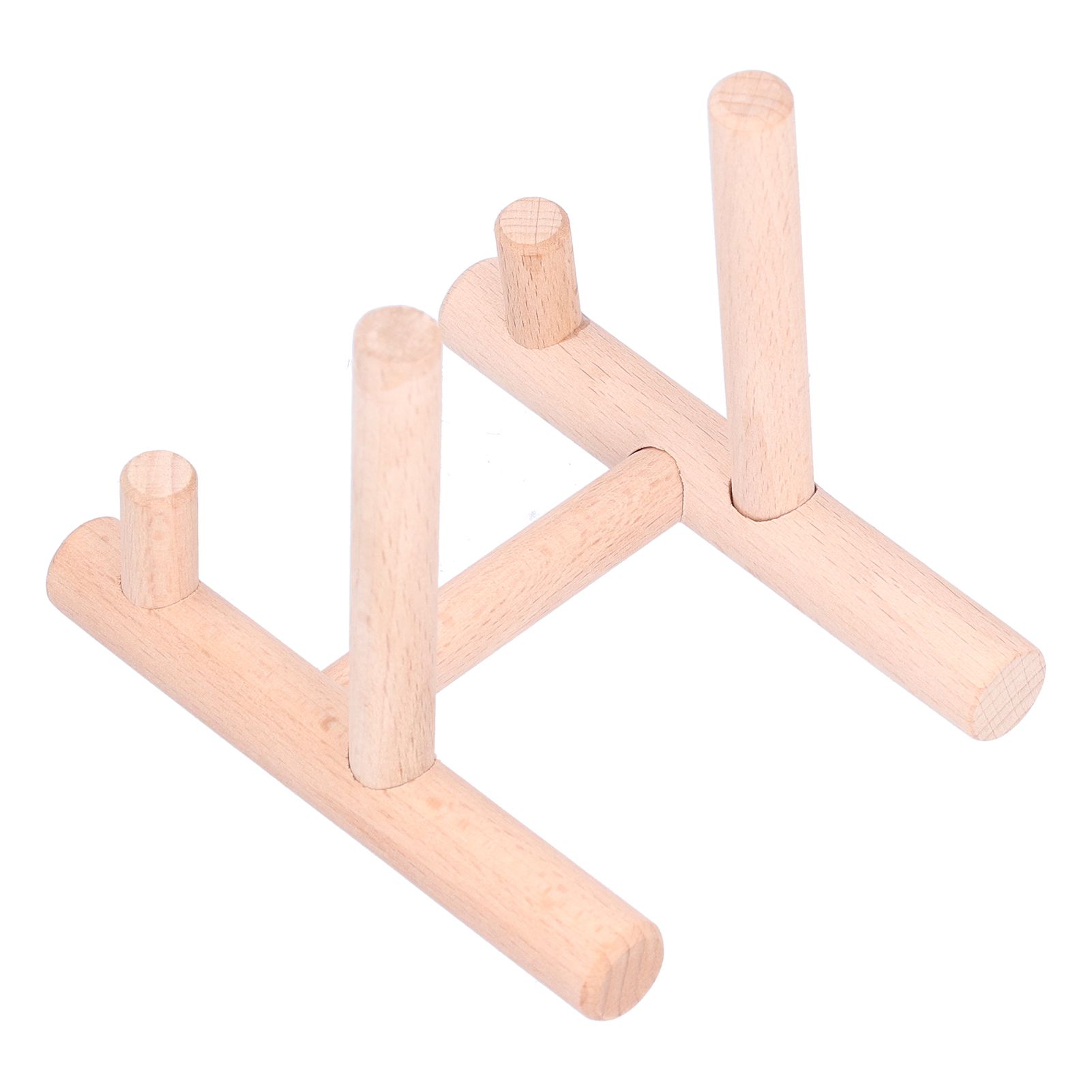 Wooden Desktop Ornament Household Modern Plate Holder Stand Home Decoration for Party - Image 2