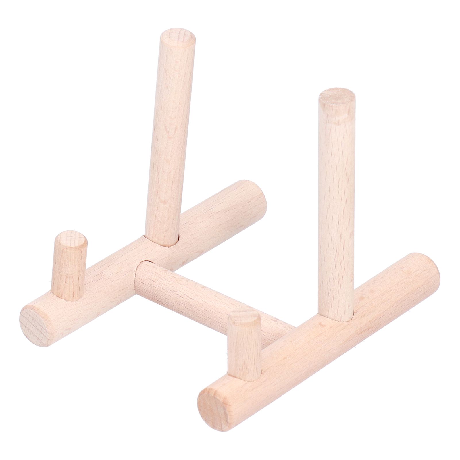 Wooden Desktop Ornament Household Modern Plate Holder Stand Home Decoration for Party - Image 3