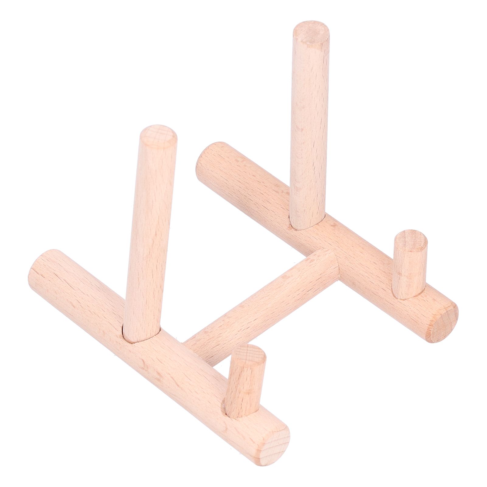 Wooden Desktop Ornament Household Modern Plate Holder Stand Home Decoration for Party - Image 4