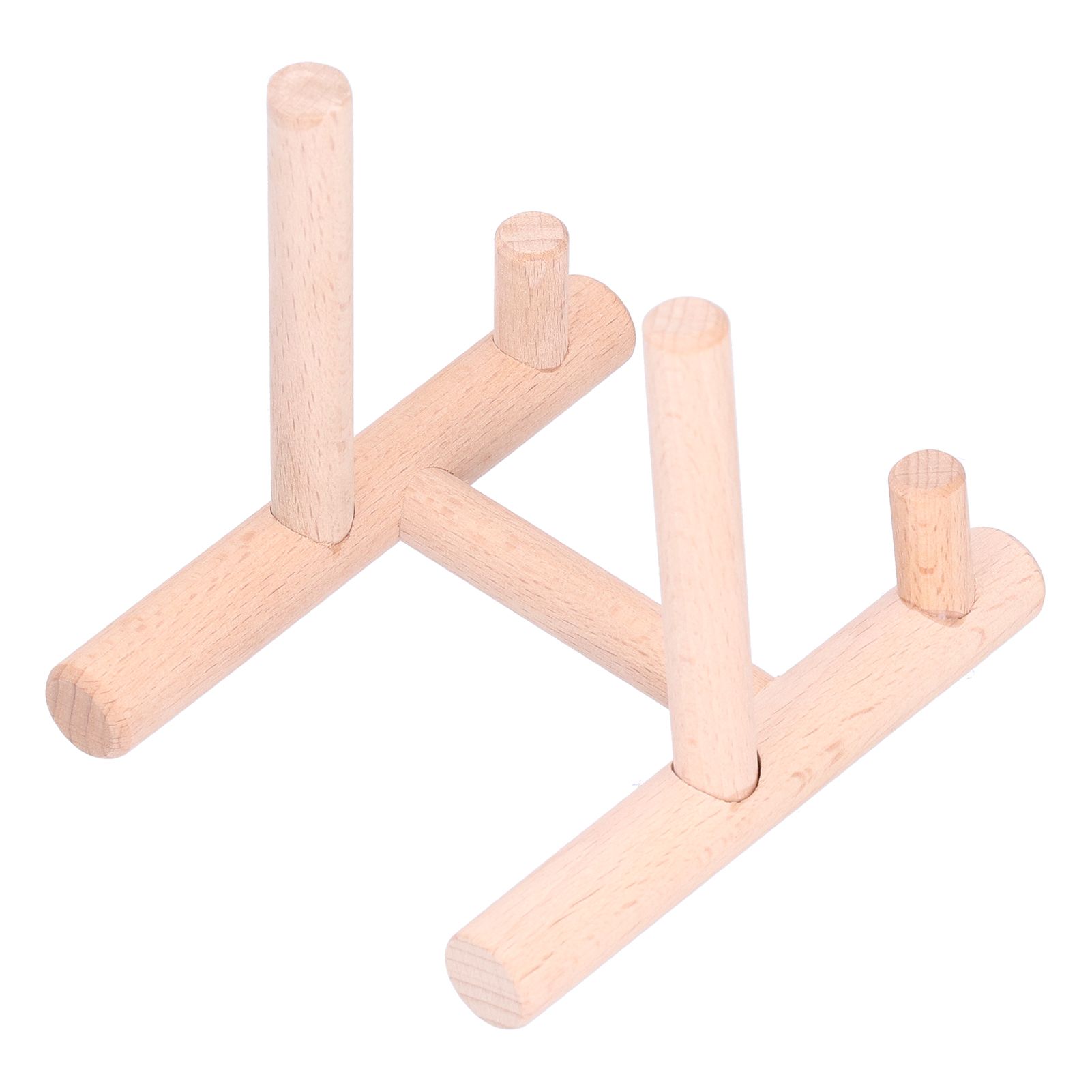 Wooden Desktop Ornament Household Modern Plate Holder Stand Home Decoration for Party - Image 5