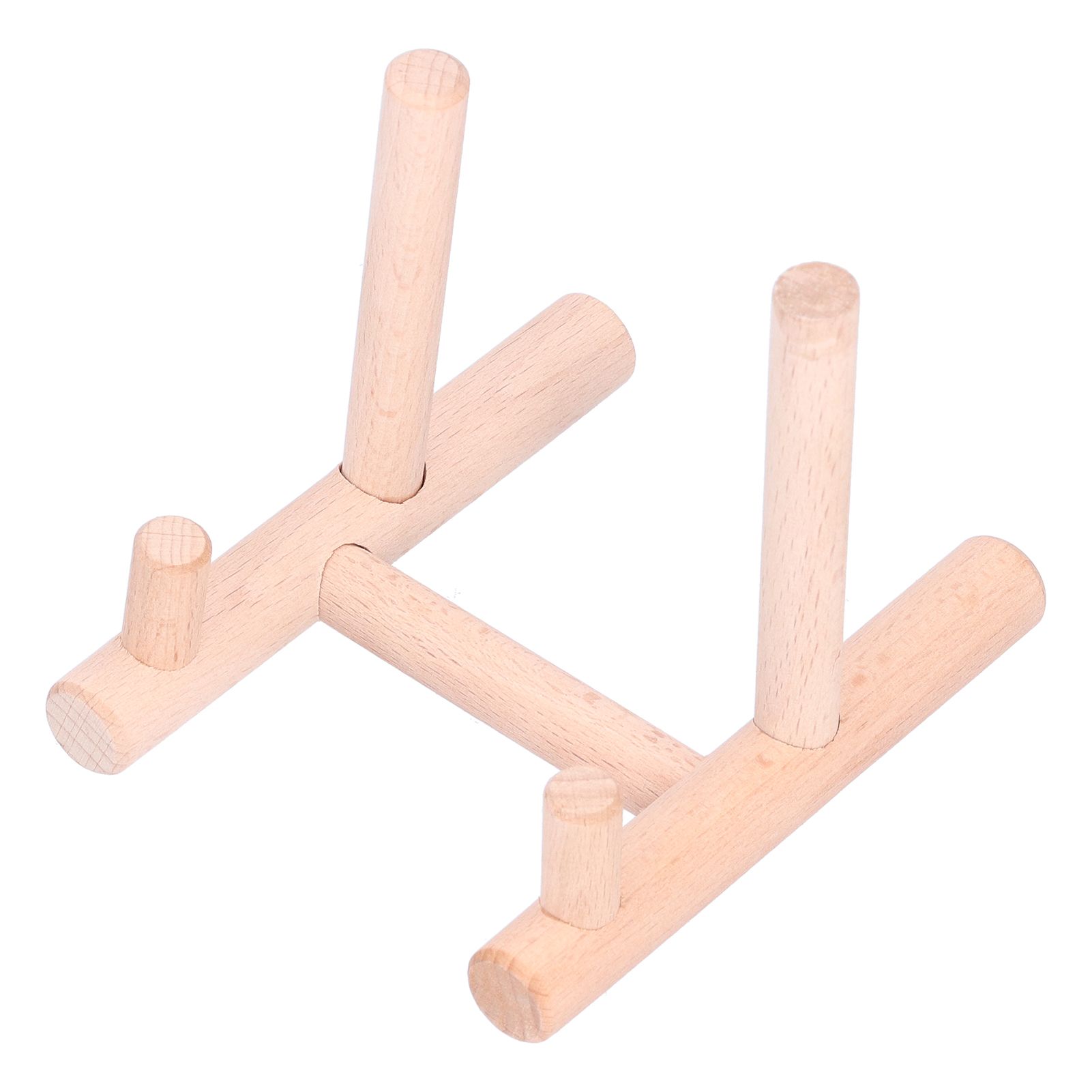 Wooden Desktop Ornament Household Modern Plate Holder Stand Home Decoration for Party - Image 7
