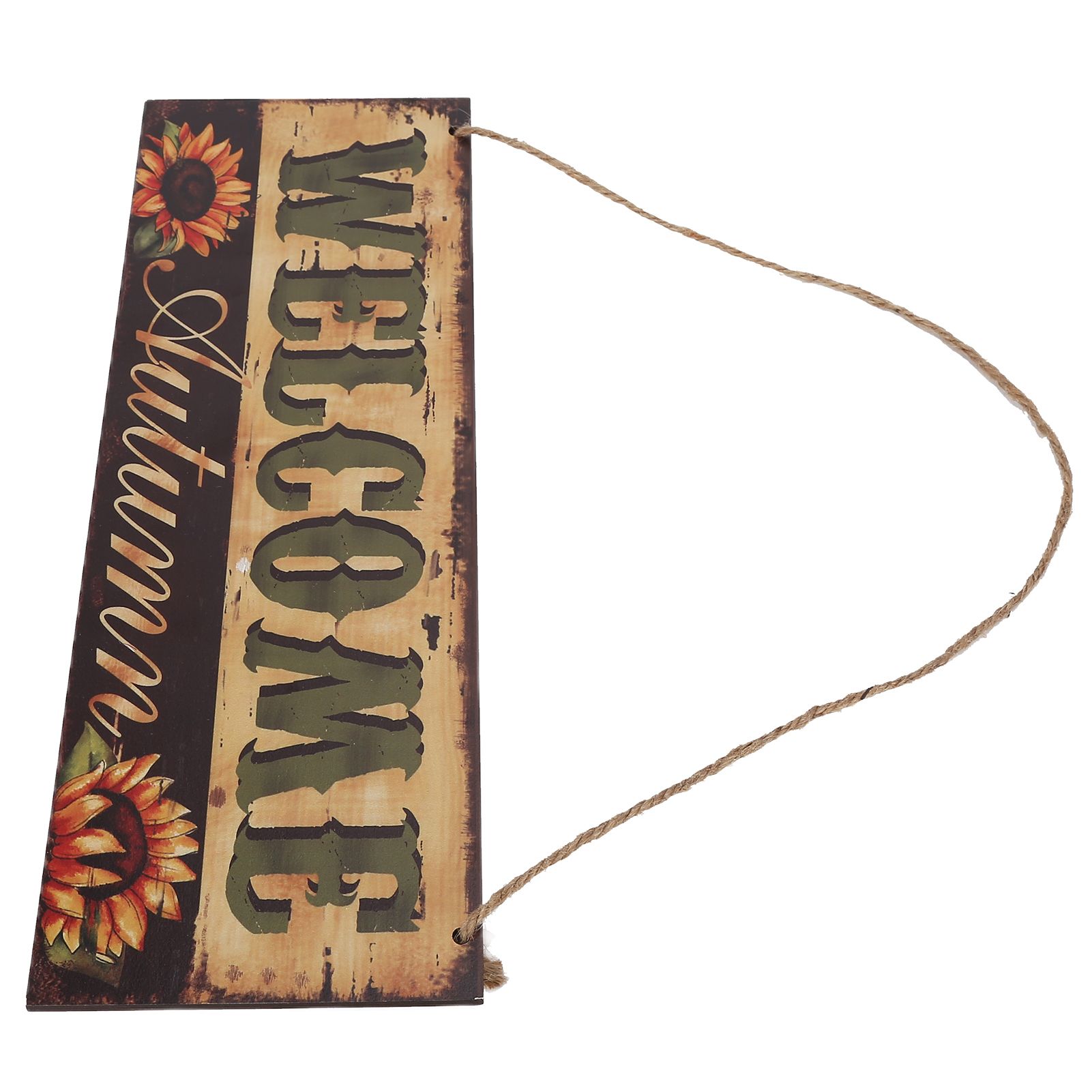 Wooden Door Hanging Plague with Pumpkin Sunflower Pattern for Indoor Outdoor Home DecorationJM00929 - Image 4